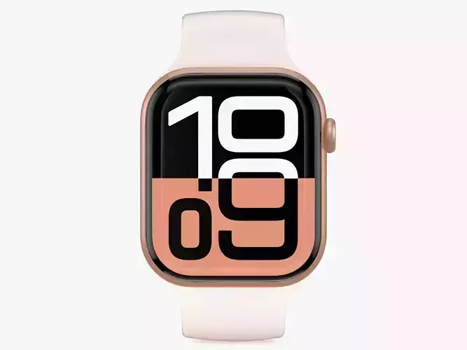 Apple Watch Series 10 Aluminum Rose Gold 3D model
