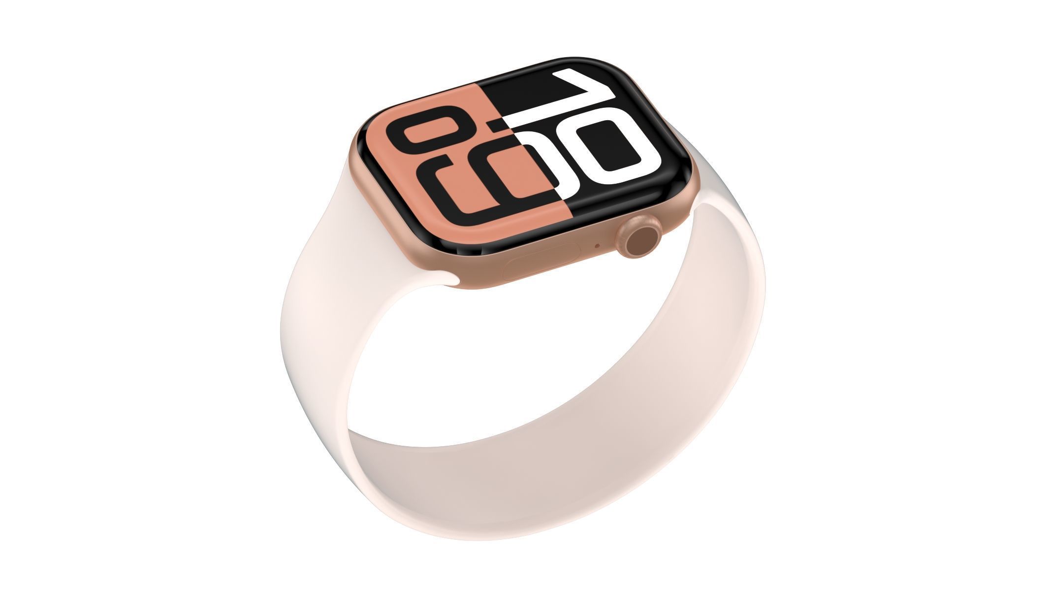 Apple Watch Series 10 Aluminum Rose Gold 3D model_8