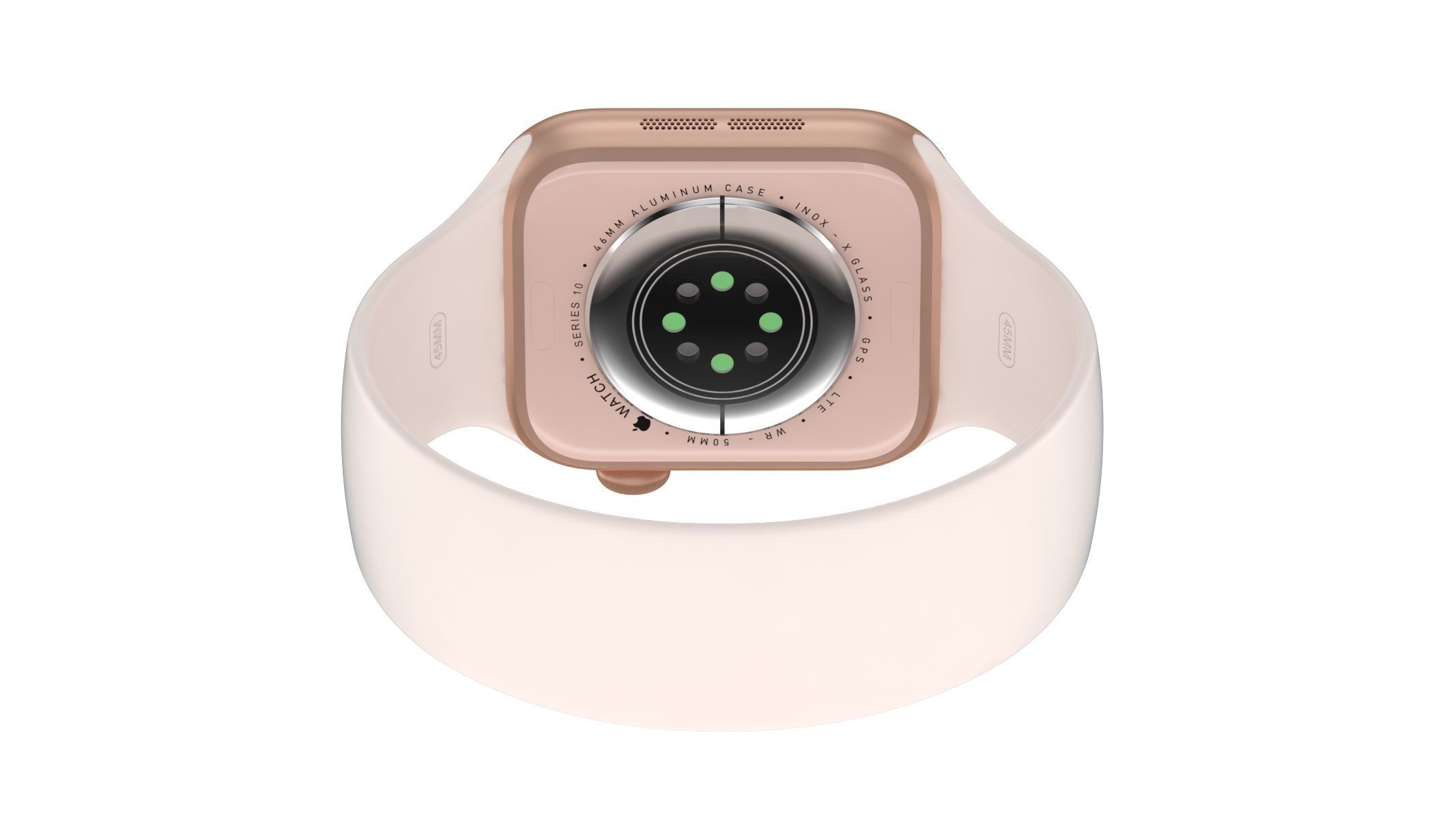 Apple Watch Series 10 Aluminum Rose Gold 3D model_10