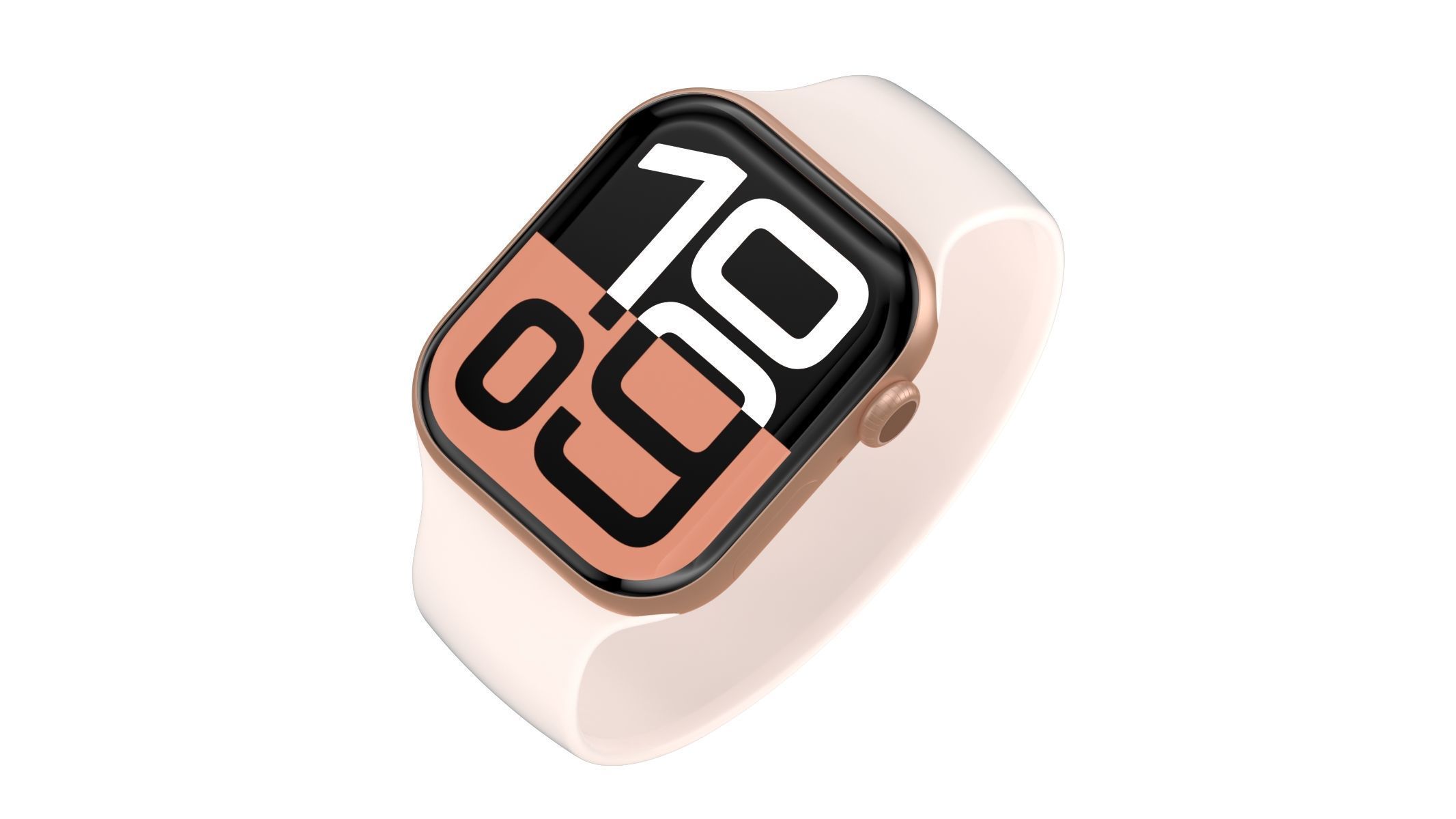 Apple Watch Series 10 Aluminum Rose Gold 3D model_5
