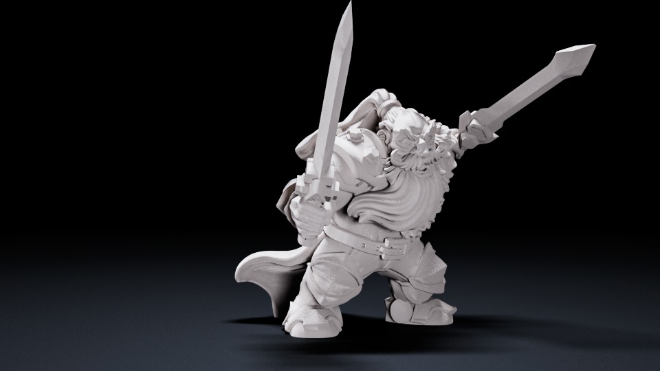 warrior goblin 3D print model_1