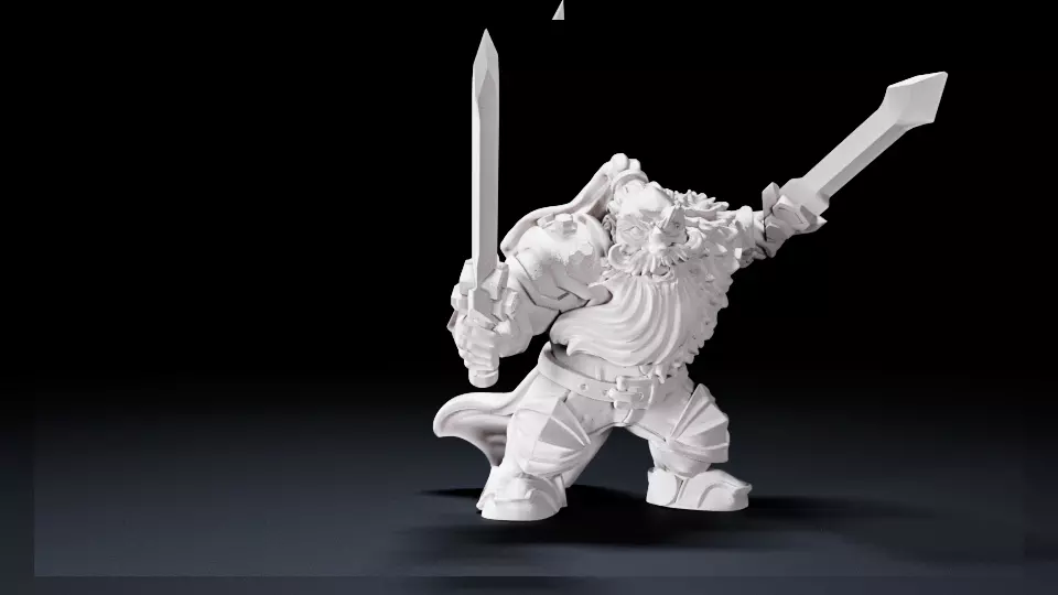 warrior goblin 3D print model_0