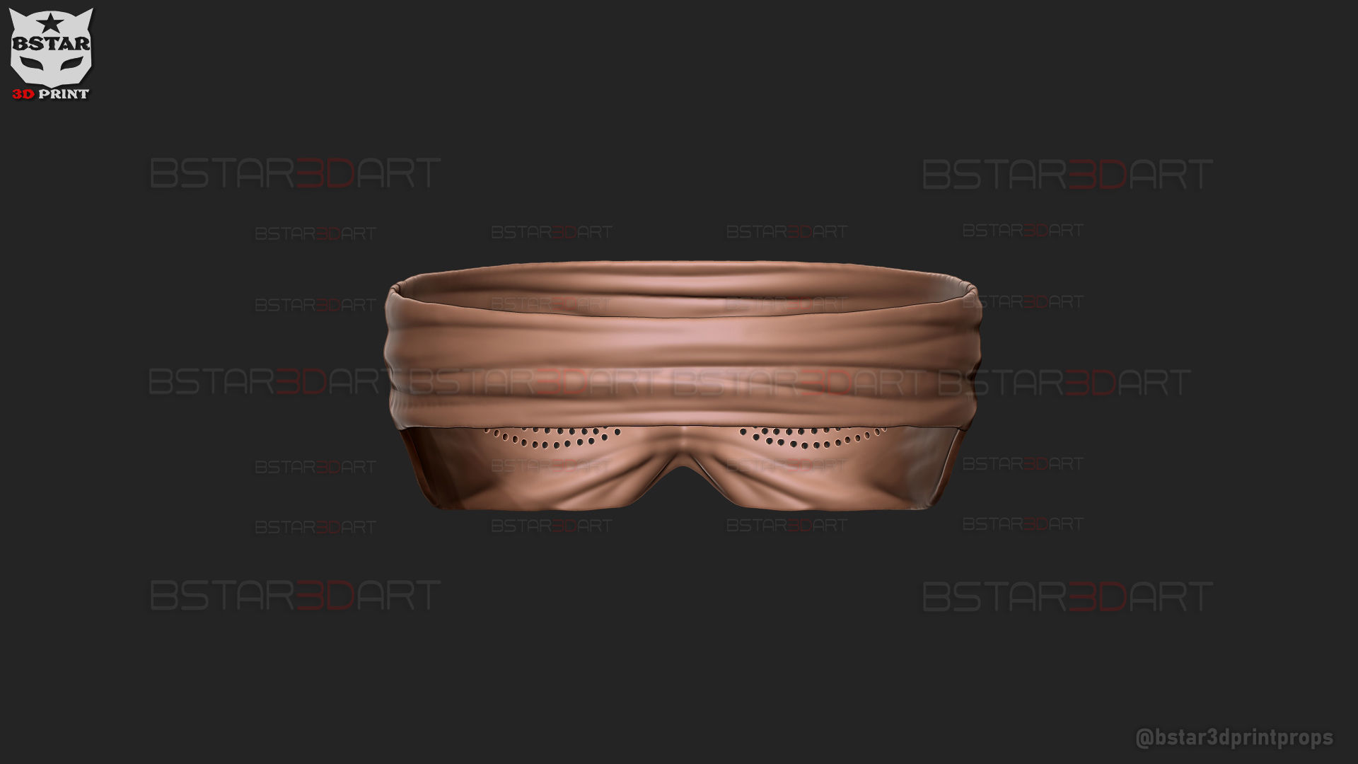Gojo Saturo Eye Mask - jujutsu Kaisen Cosplay 3D print model_21