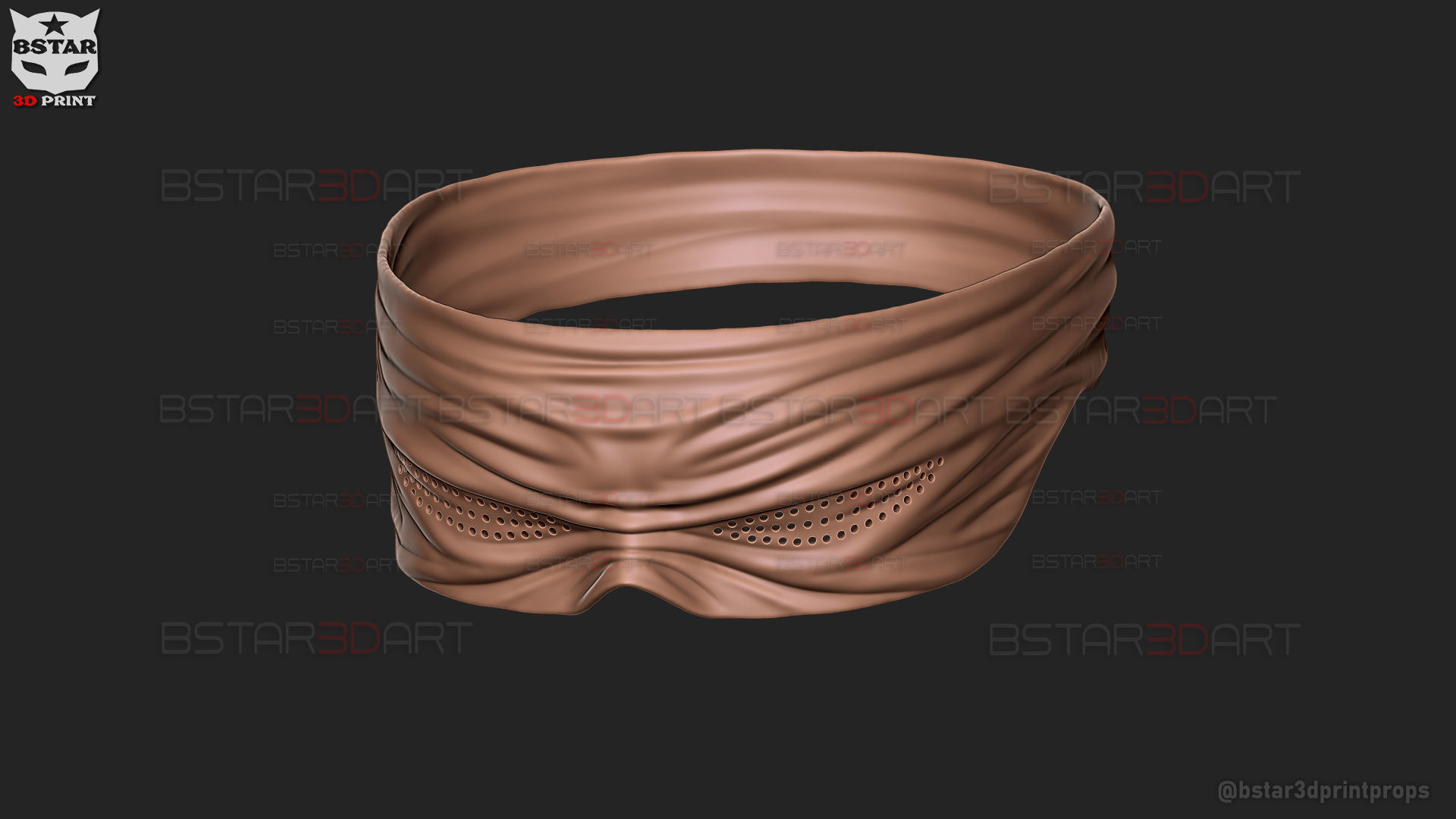 Gojo Saturo Eye Mask - jujutsu Kaisen Cosplay 3D print model_18