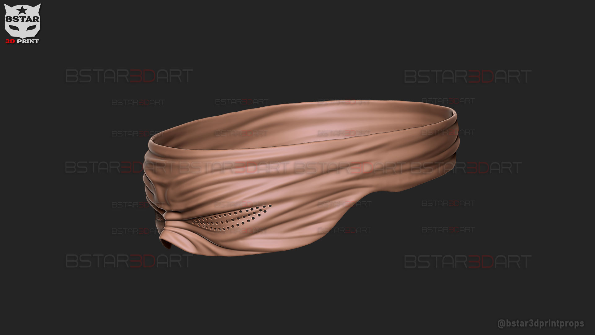 Gojo Saturo Eye Mask - jujutsu Kaisen Cosplay 3D print model_19