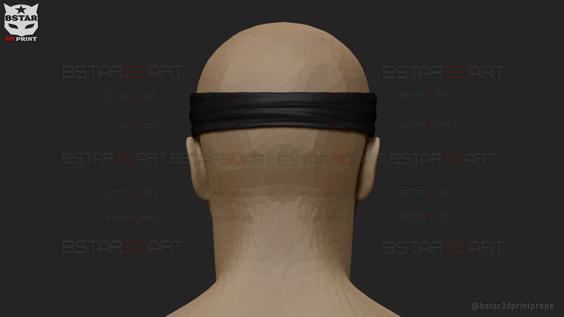 Gojo Saturo Eye Mask - jujutsu Kaisen Cosplay 3D print model_13