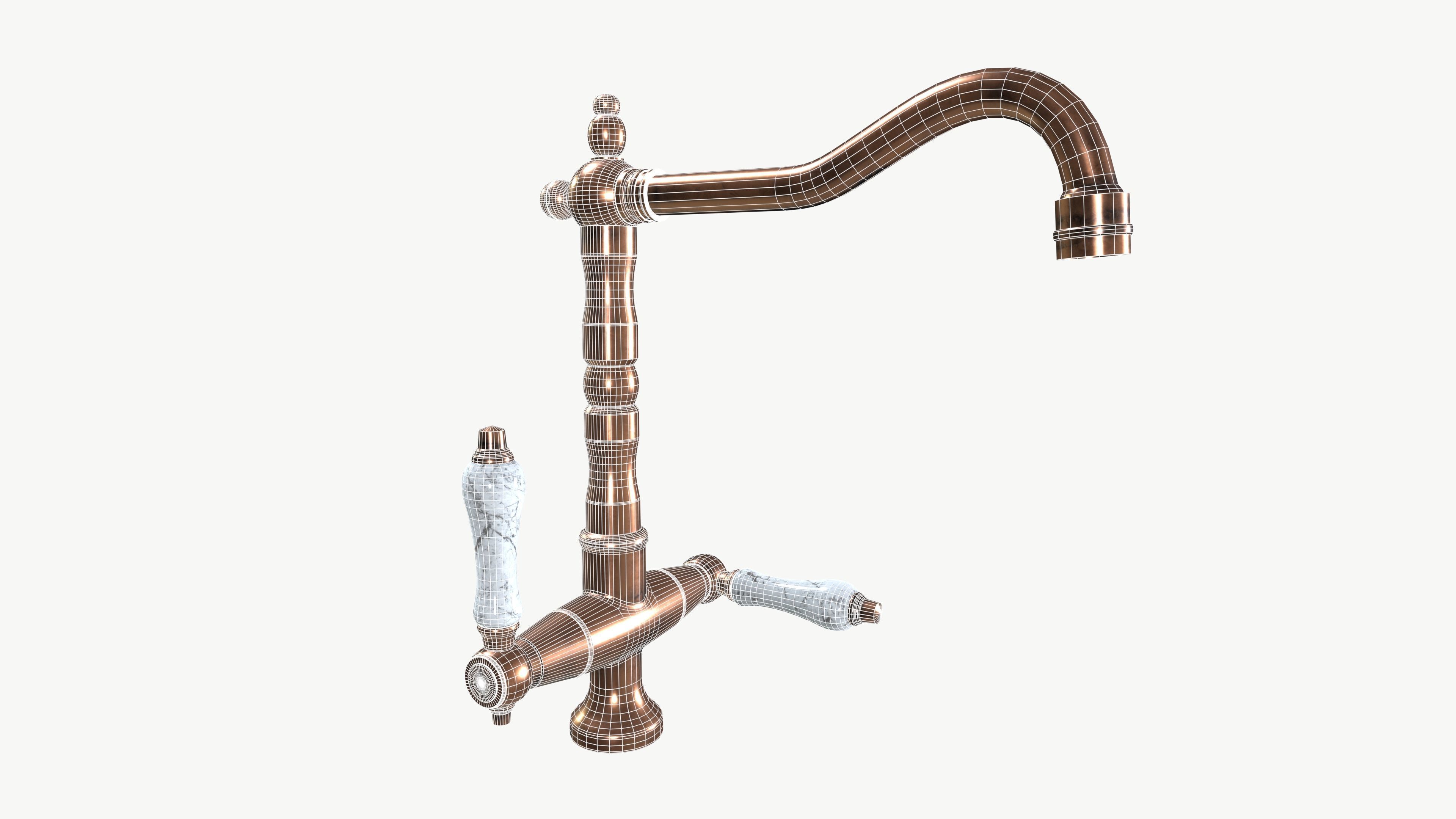 Vintage Faucet 3D model_8