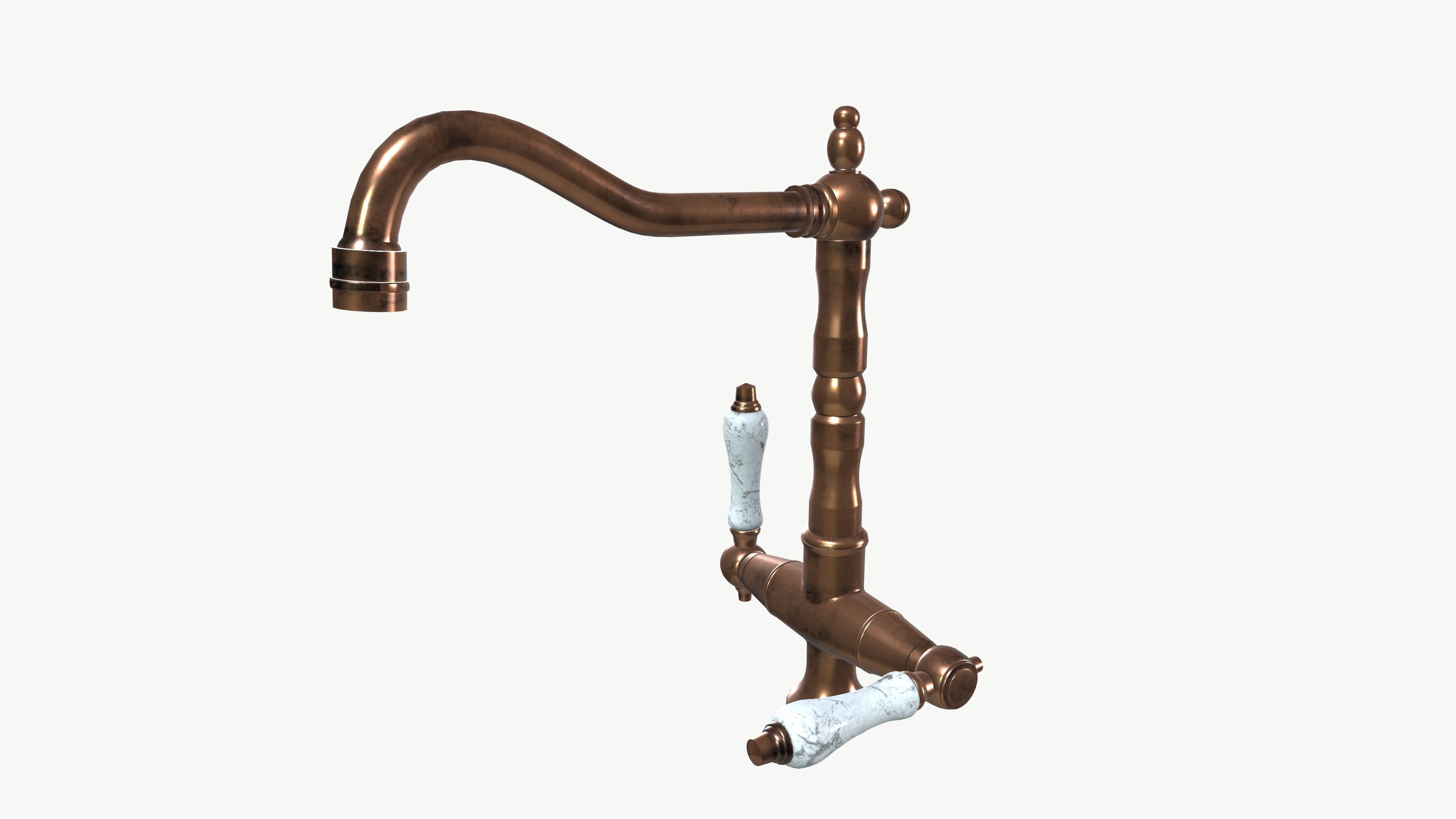 Vintage Faucet 3D model_2