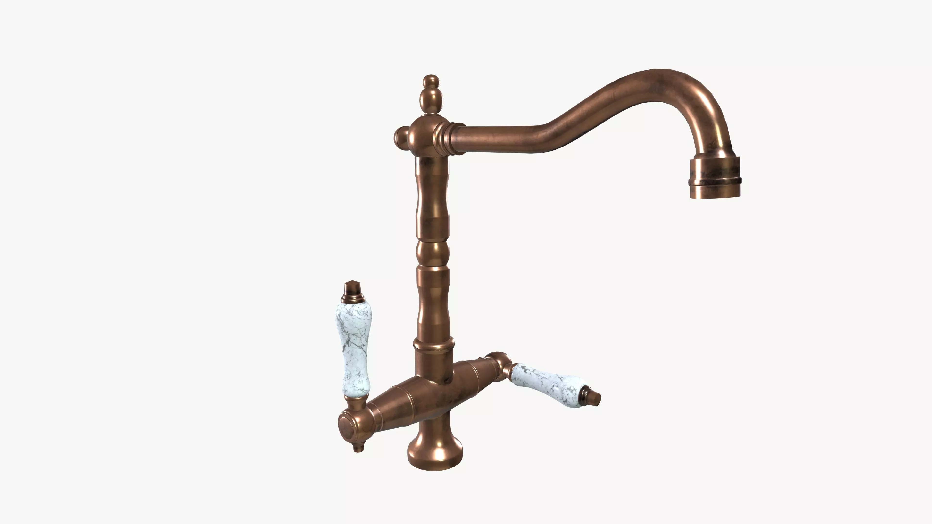 Vintage Faucet 3D model_0