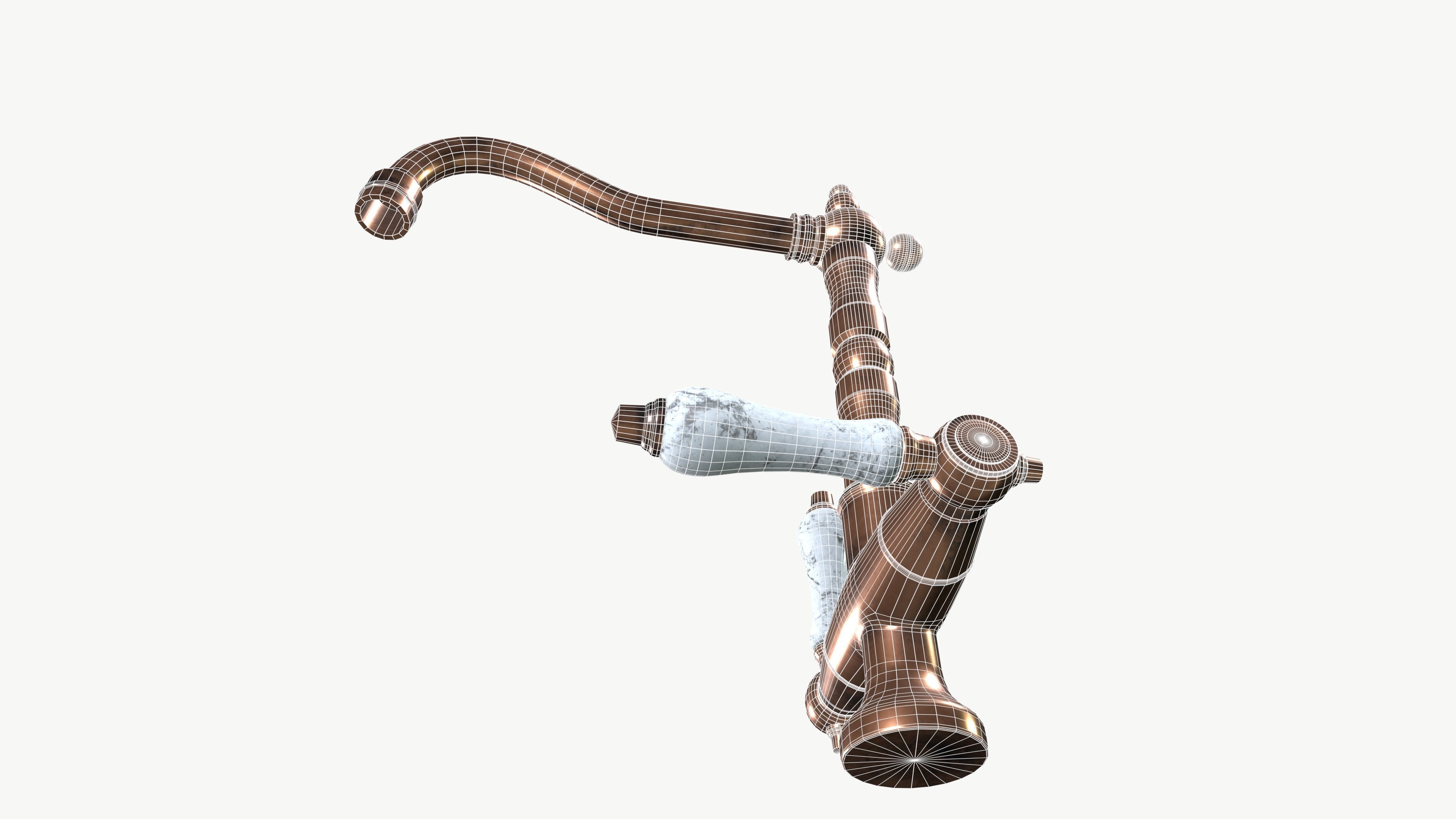 Vintage Faucet 3D model_10