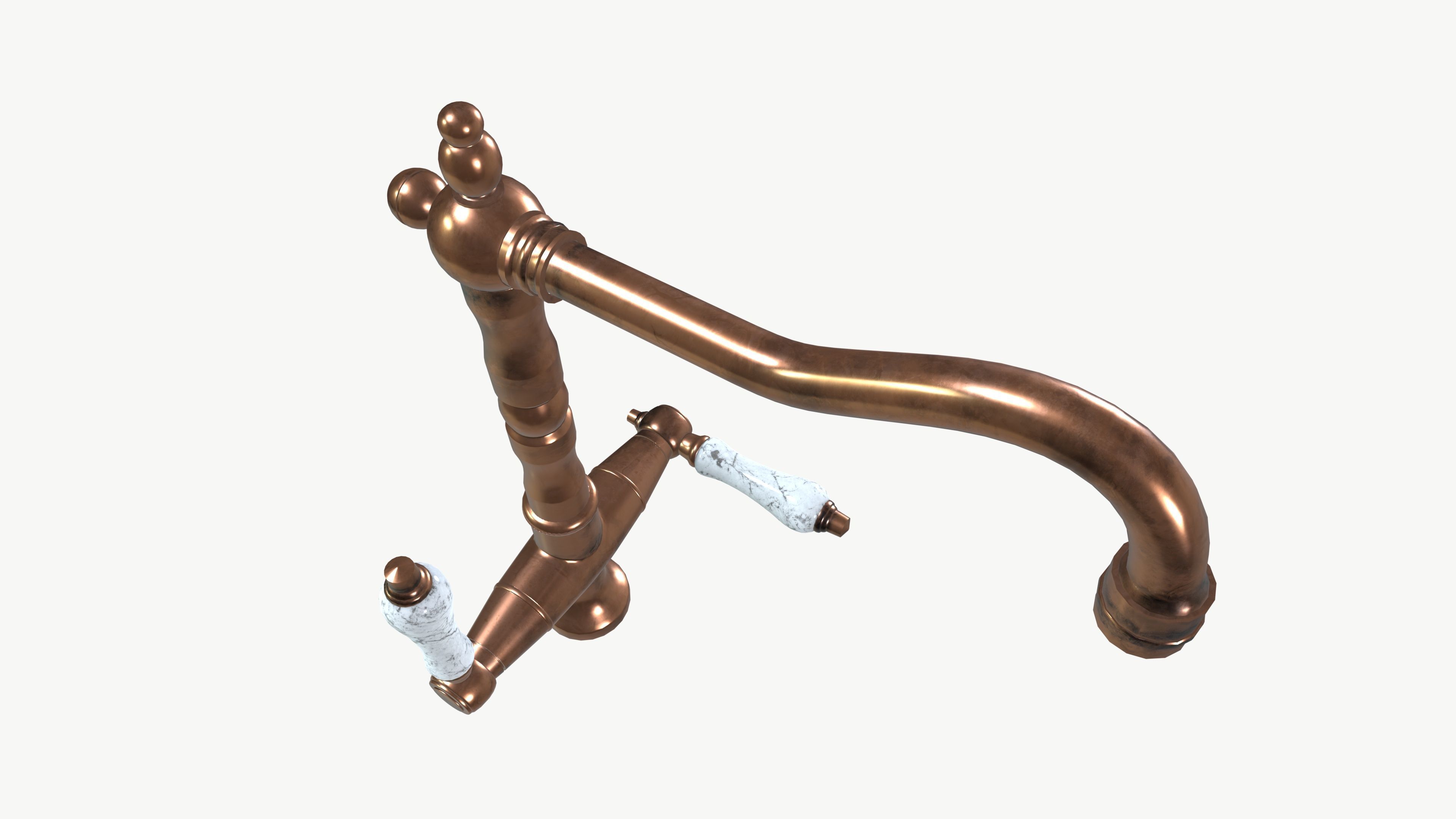 Vintage Faucet 3D model_5