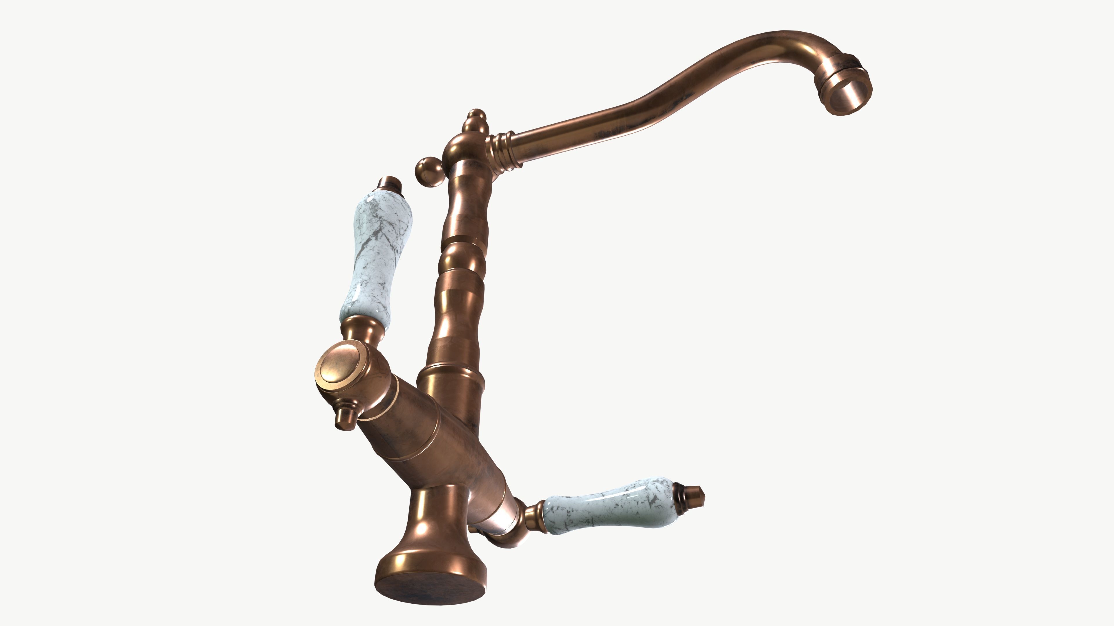 Vintage Faucet 3D model_6