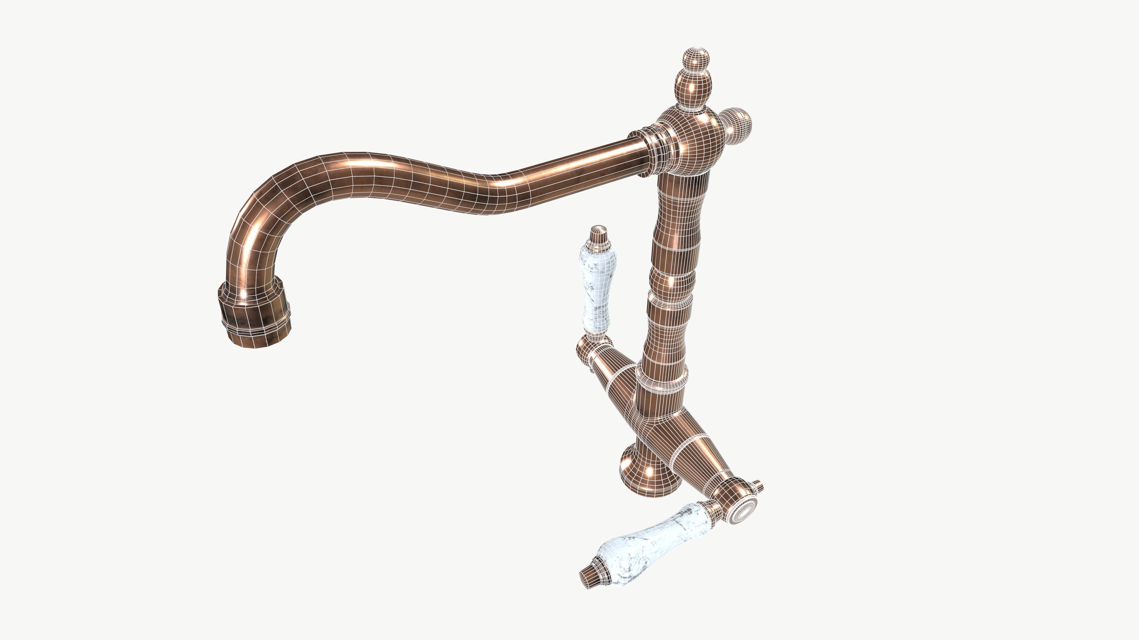 Vintage Faucet 3D model_9