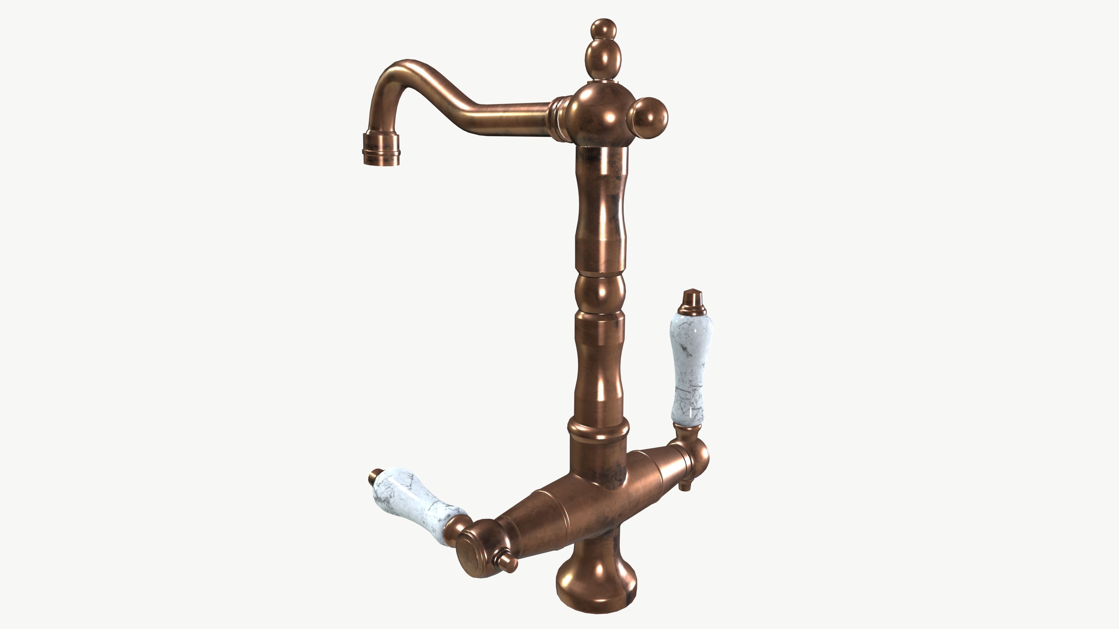 Vintage Faucet 3D model_3