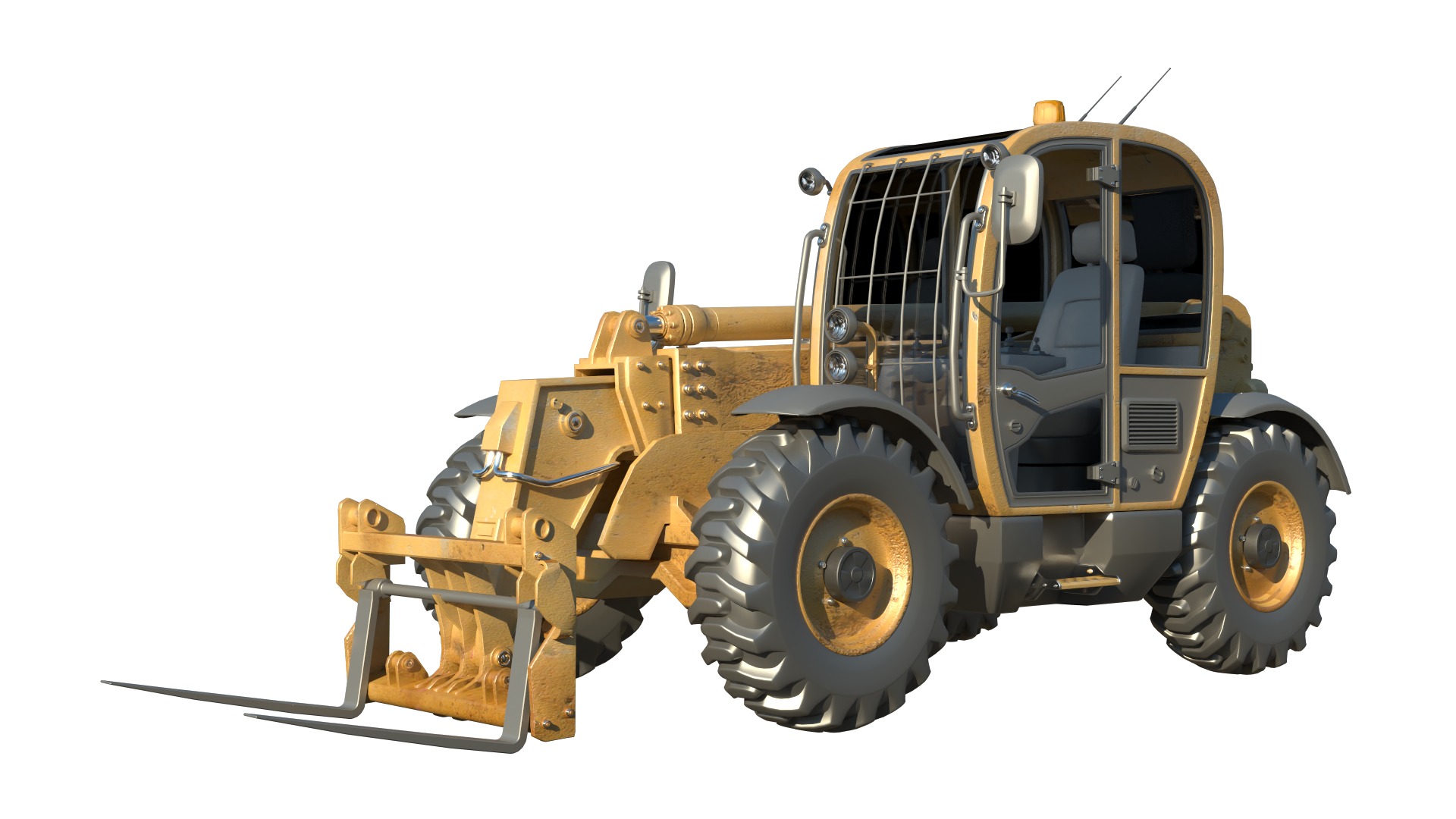 Telehandler 3D model_2