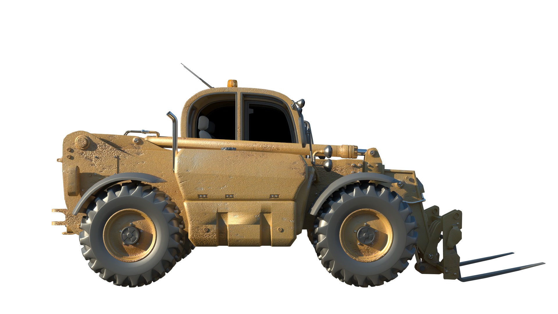Telehandler 3D model_4