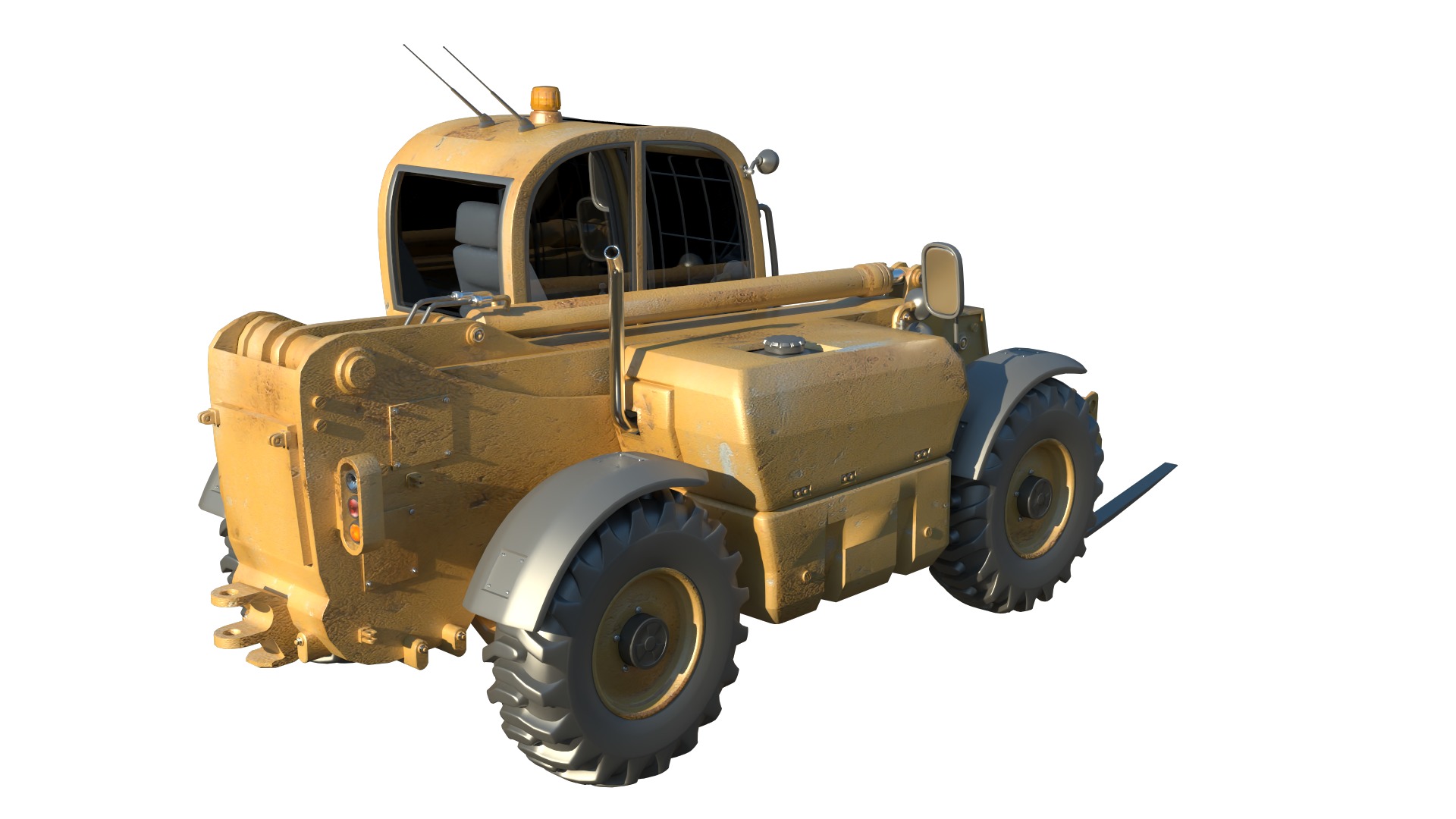 Telehandler 3D model_5