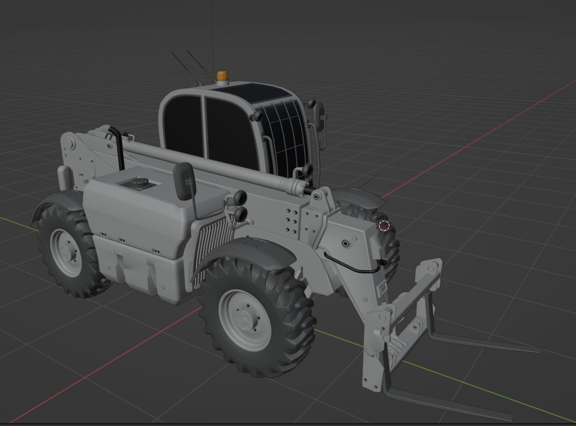 Telehandler 3D model_7