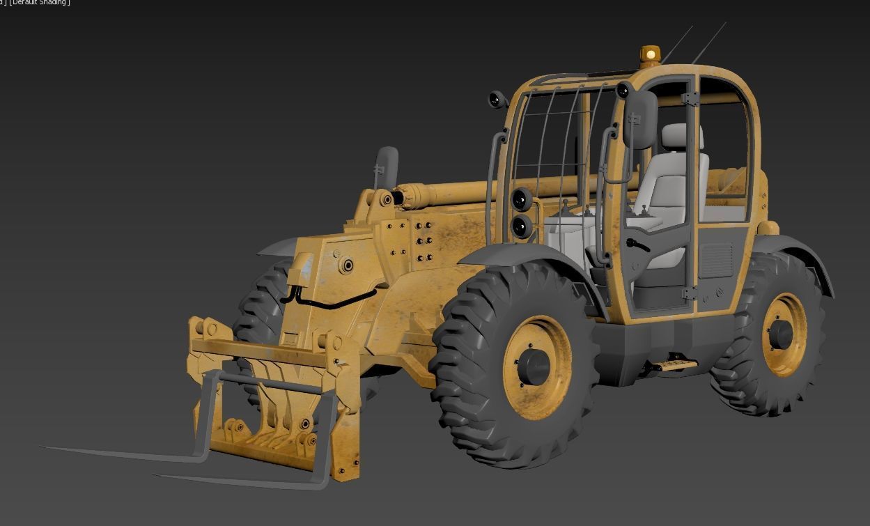 Telehandler 3D model_8