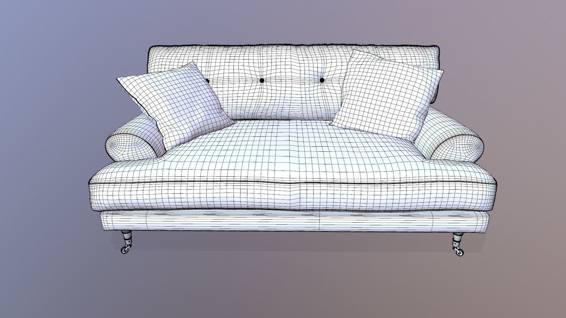 Sofa 3D Model Low-poly 3D model_16