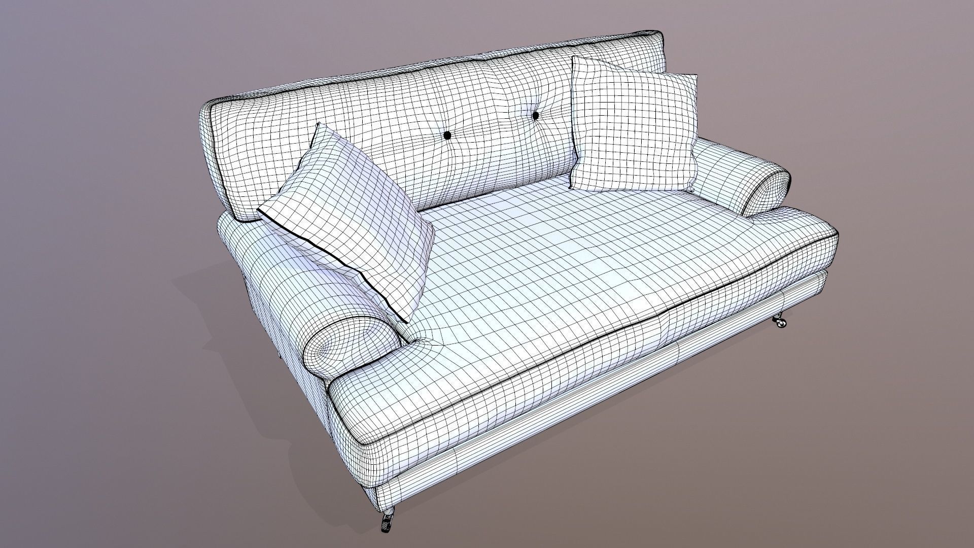 Sofa 3D Model Low-poly 3D model_15