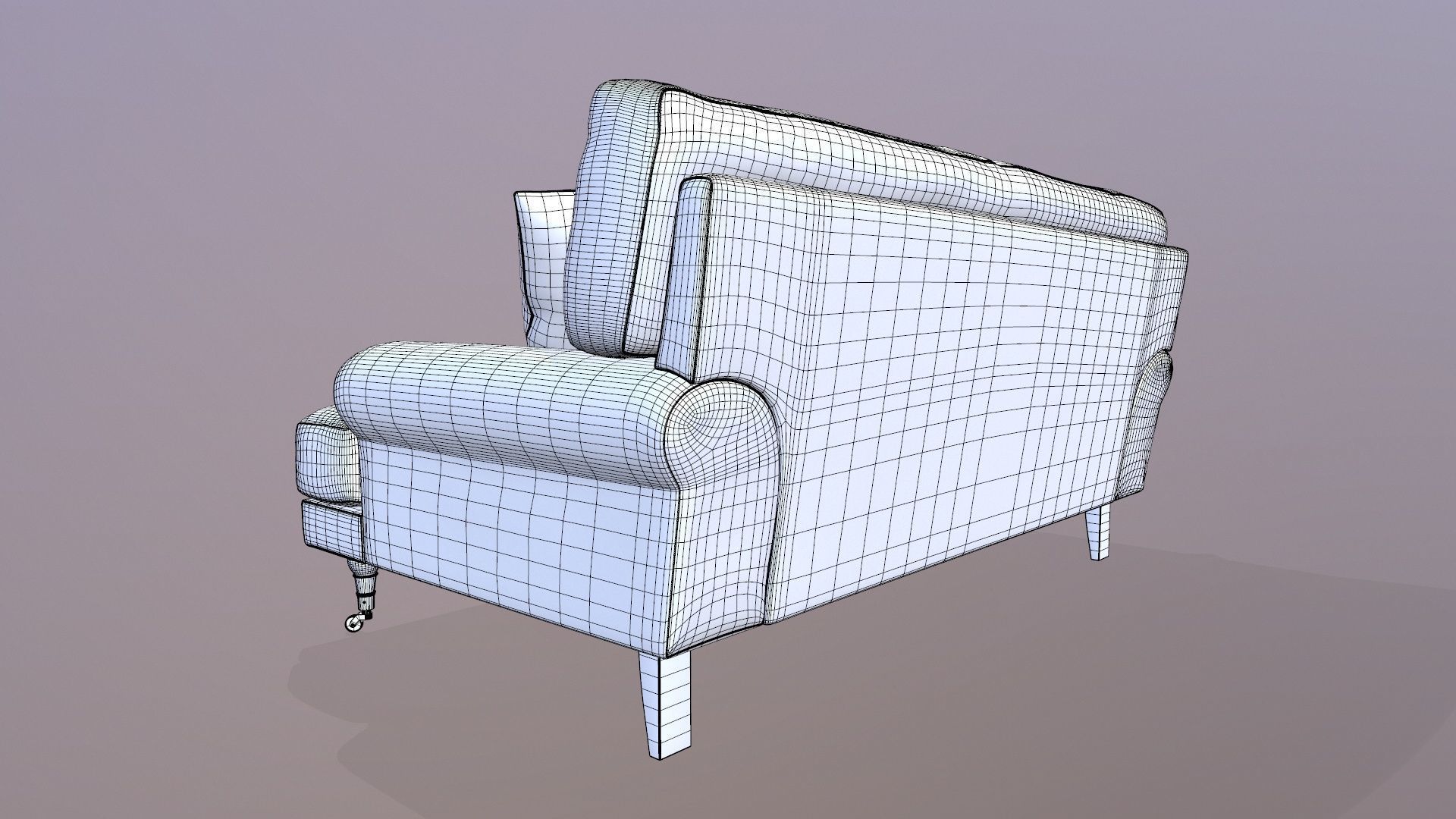 Sofa 3D Model Low-poly 3D model_18