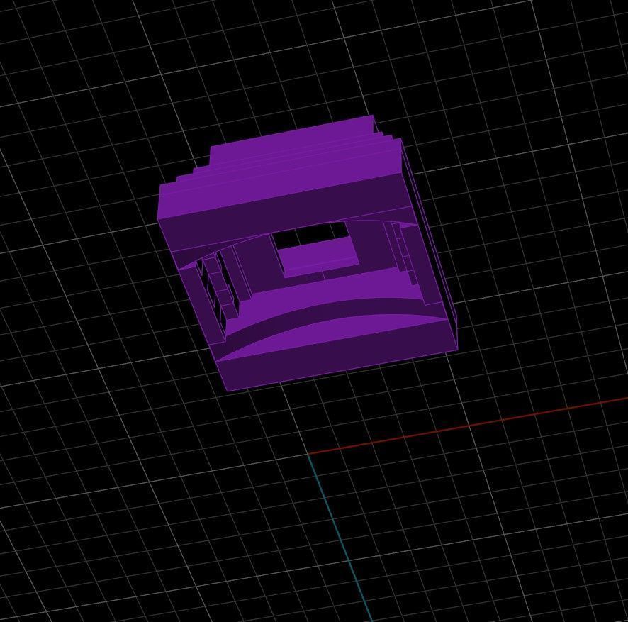 Two varians of ring with square gem 3D print model_4