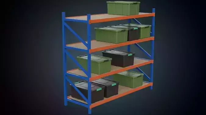 Shelf And Storage Box 1A