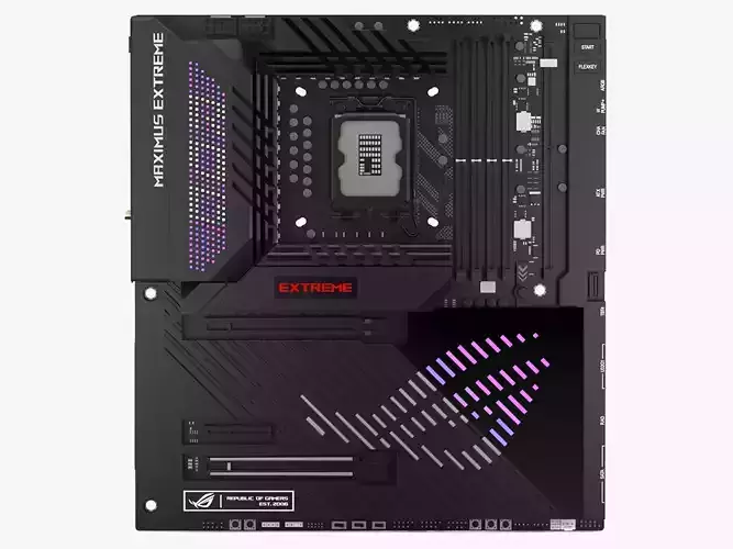 Asus Rog Maximus Z790 Extreme Motherboard 3D model