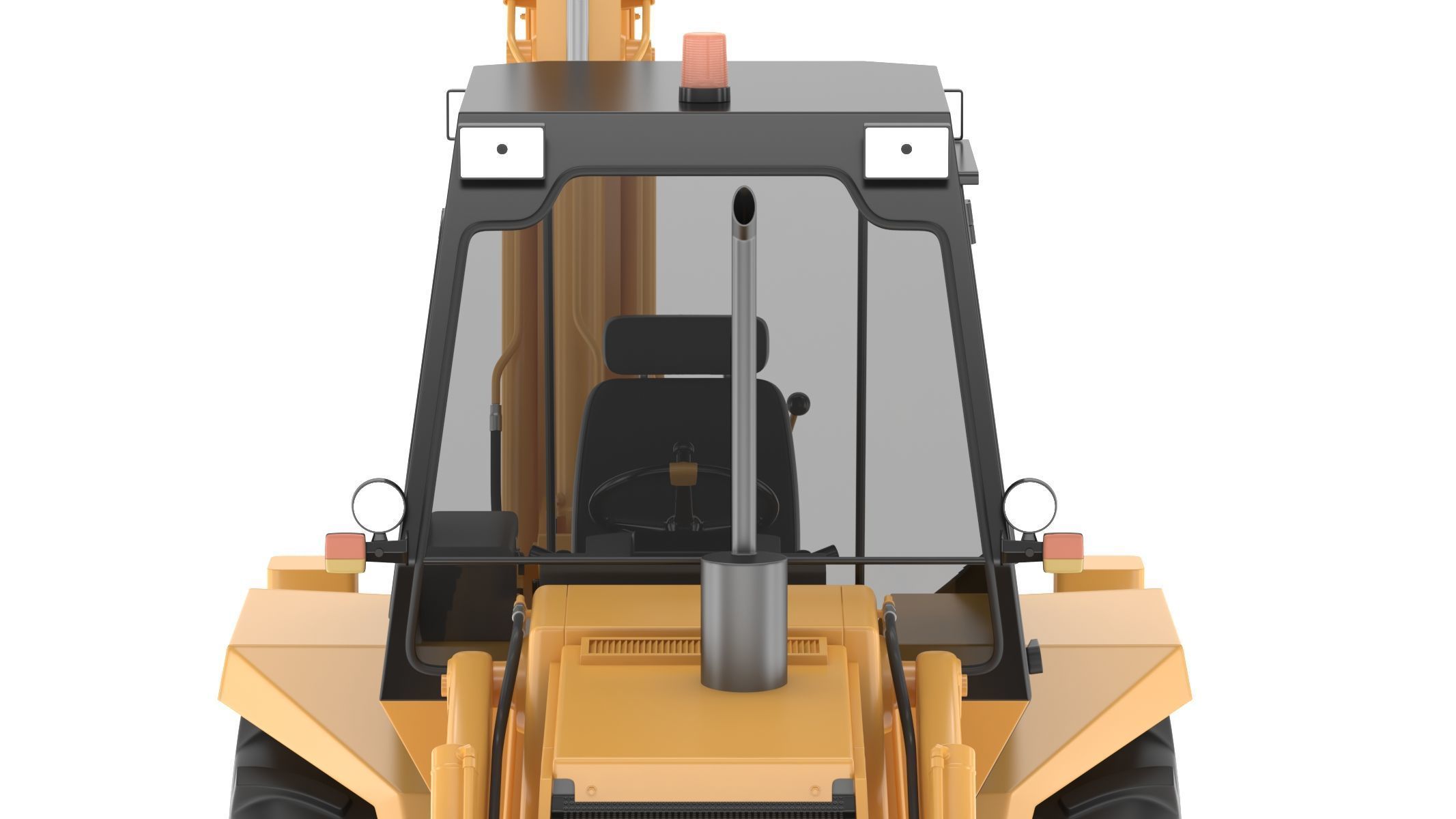 Case 580 G 4X4 Backhoe Loader 3D model_5