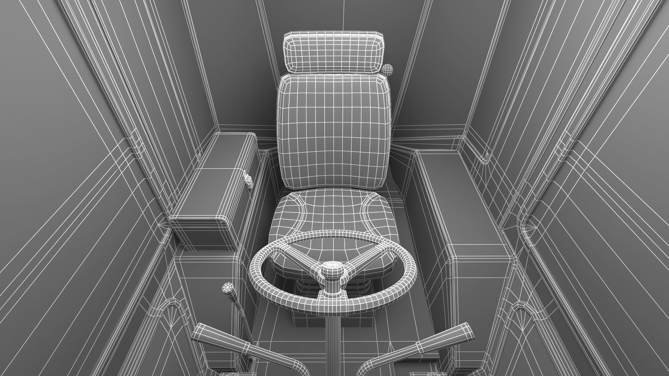 Case 580 G 4X4 Backhoe Loader 3D model_40