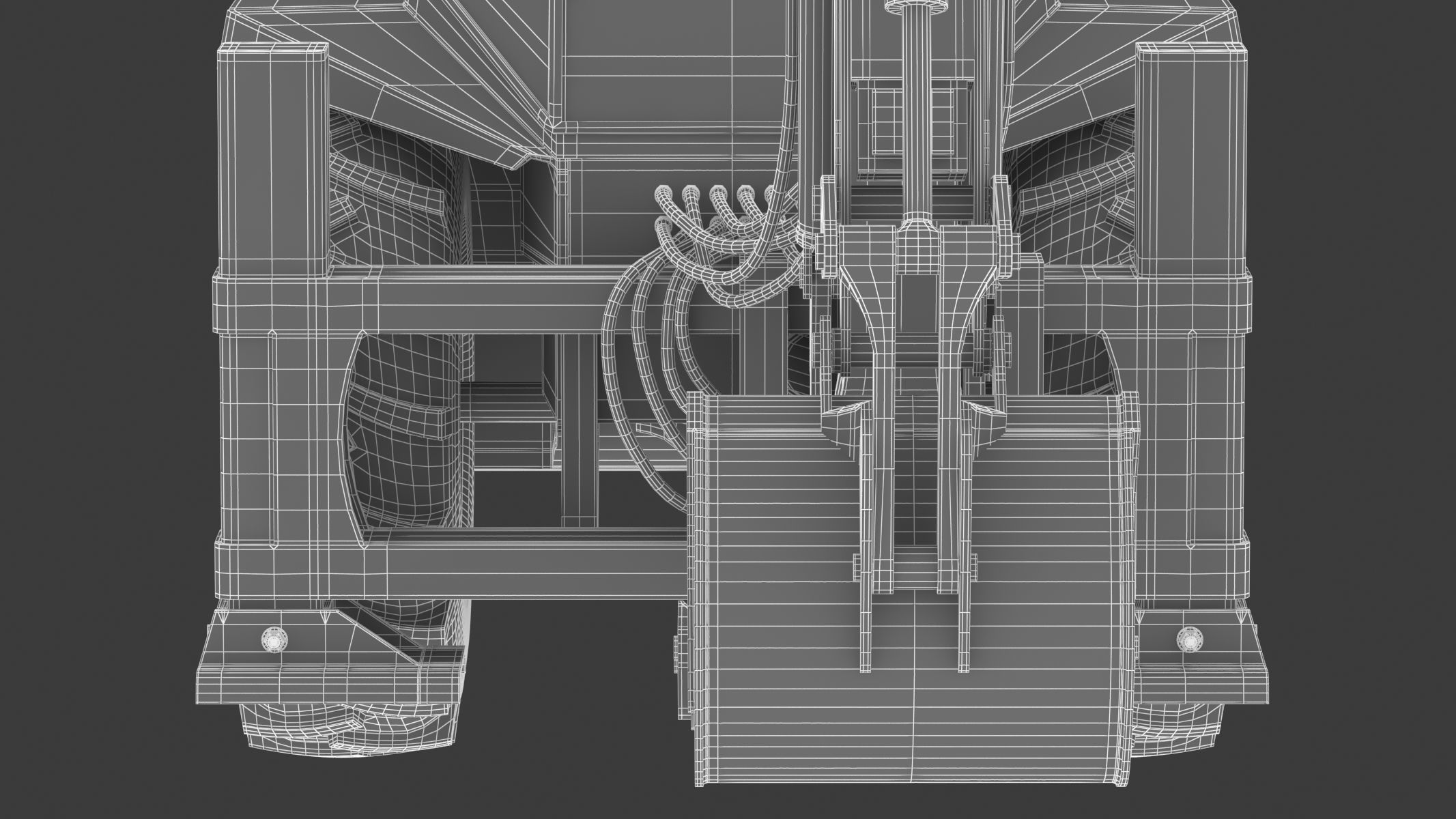 Case 580 G 4X4 Backhoe Loader 3D model_26