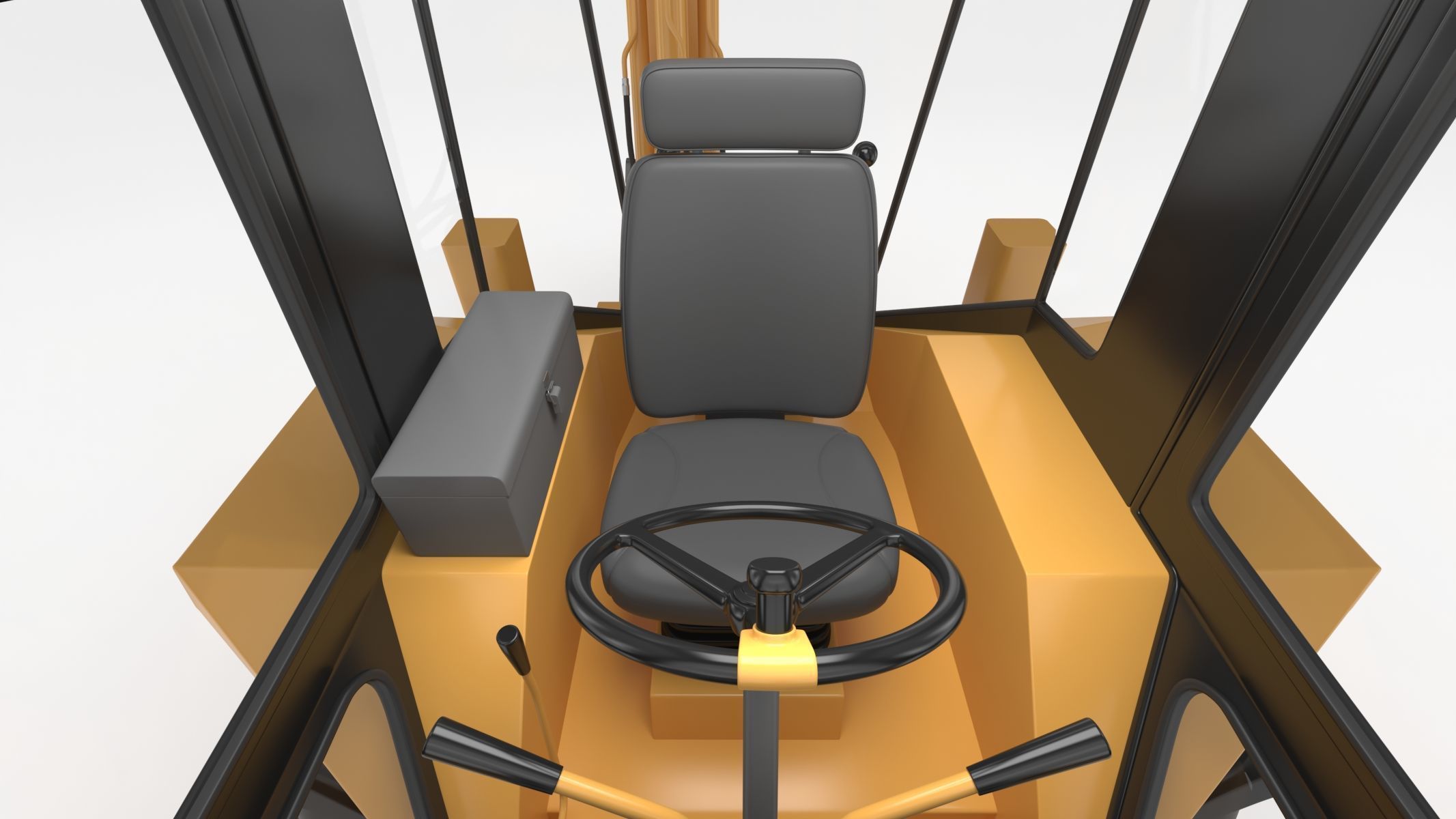 Case 580 G 4X4 Backhoe Loader 3D model_20