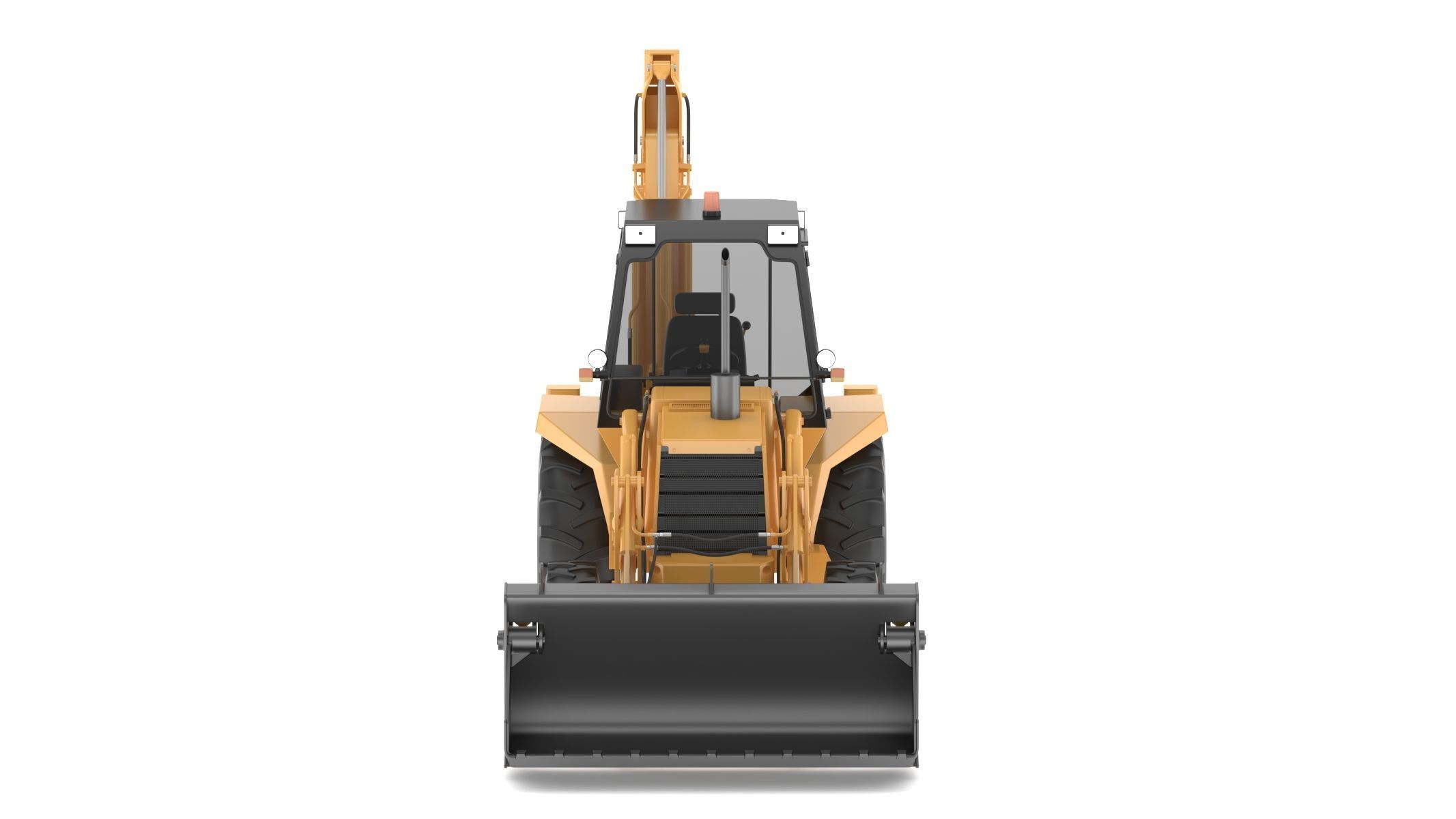 Case 580 G 4X4 Backhoe Loader 3D model_1