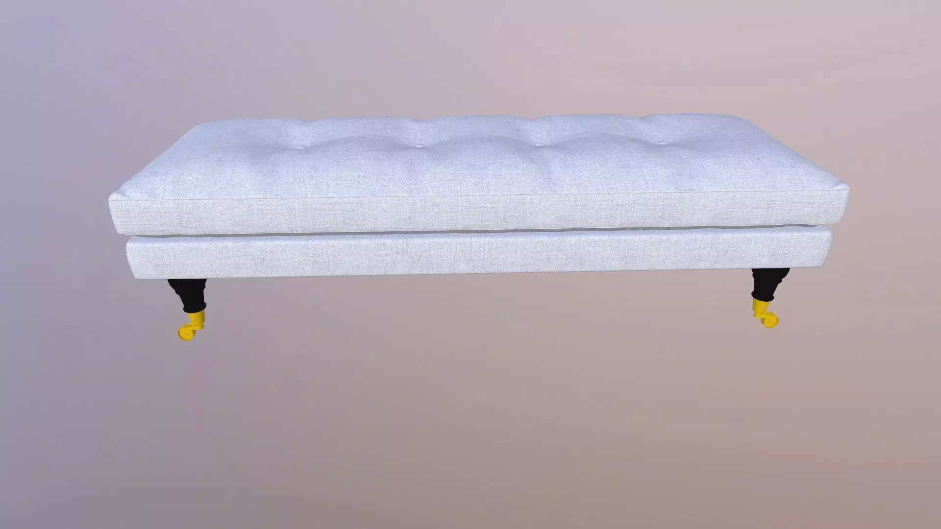 Bench Couch Low-poly 3D model_0