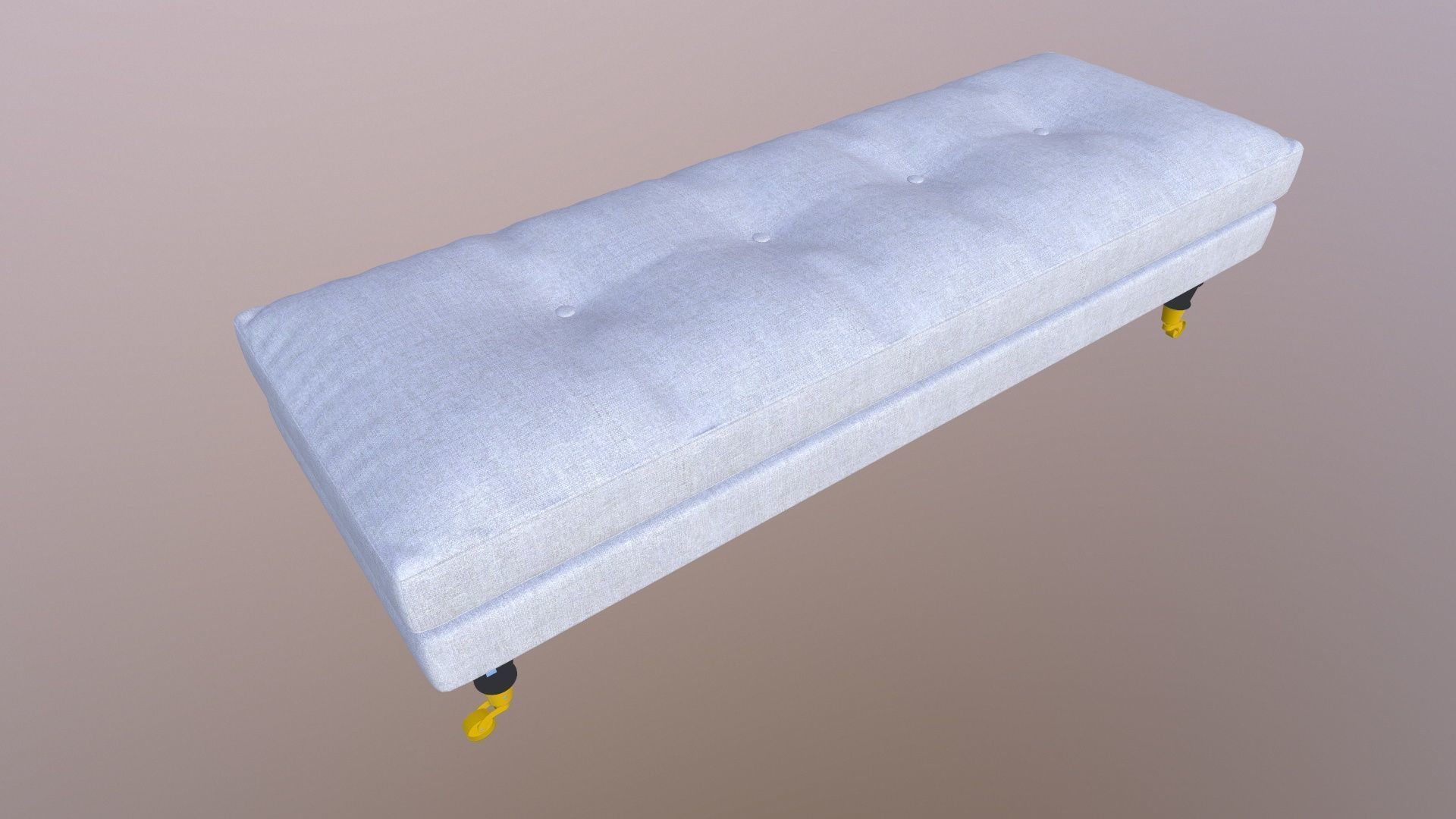 Bench Couch Low-poly 3D model_6