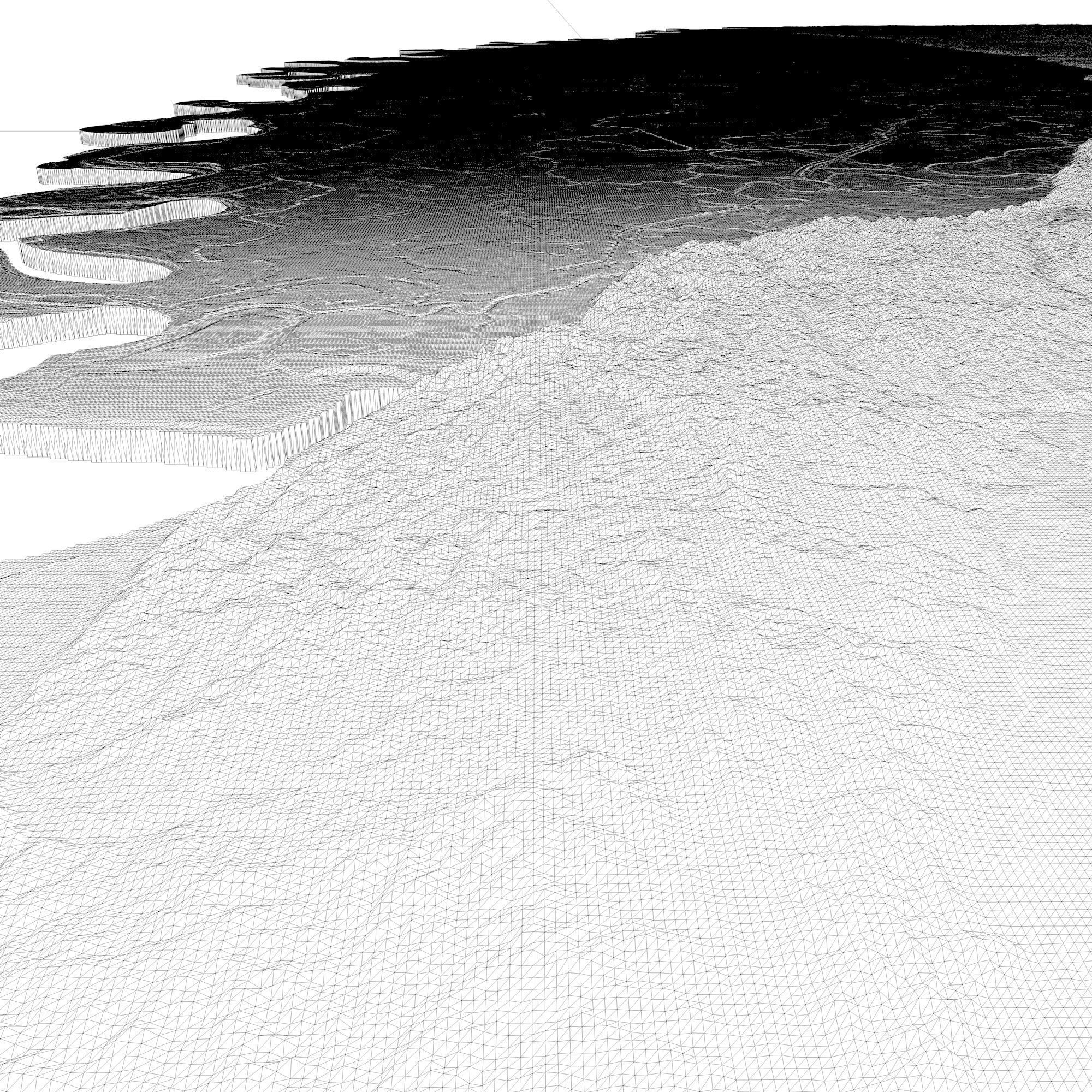Mississippi Topographic Map STL Model 3D print model_6