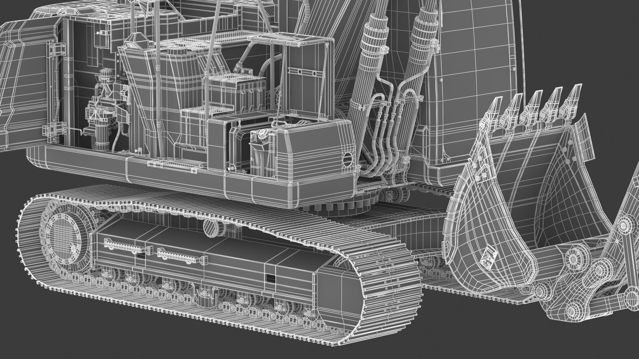 CAT 313GC Excavator 3D model_36