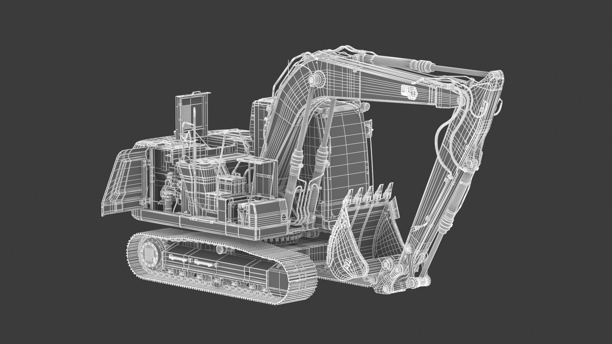 CAT 313GC Excavator 3D model_26