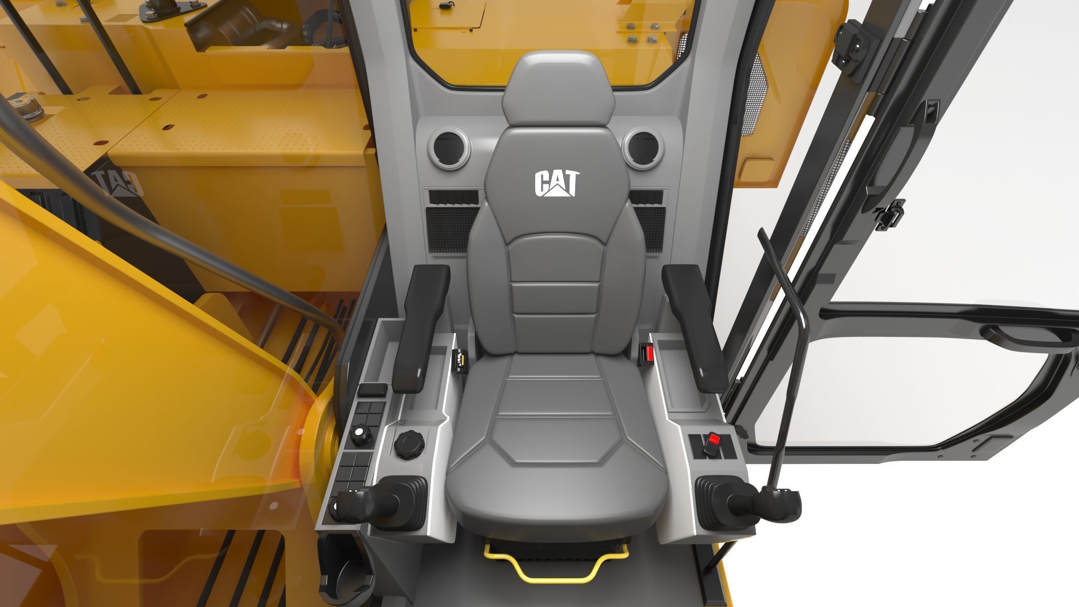 CAT 313GC Excavator 3D model_21