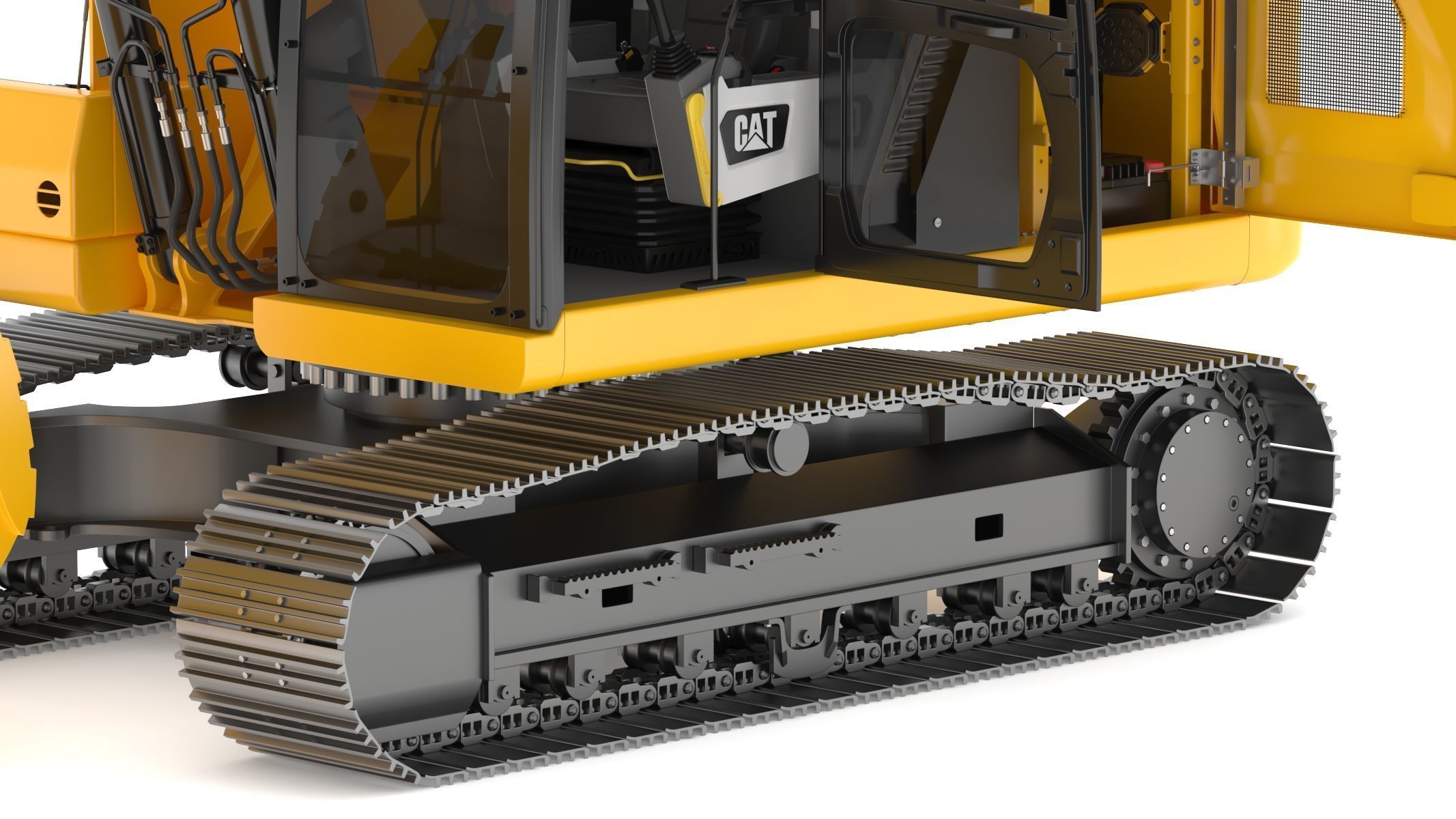 CAT 313GC Excavator 3D model_12