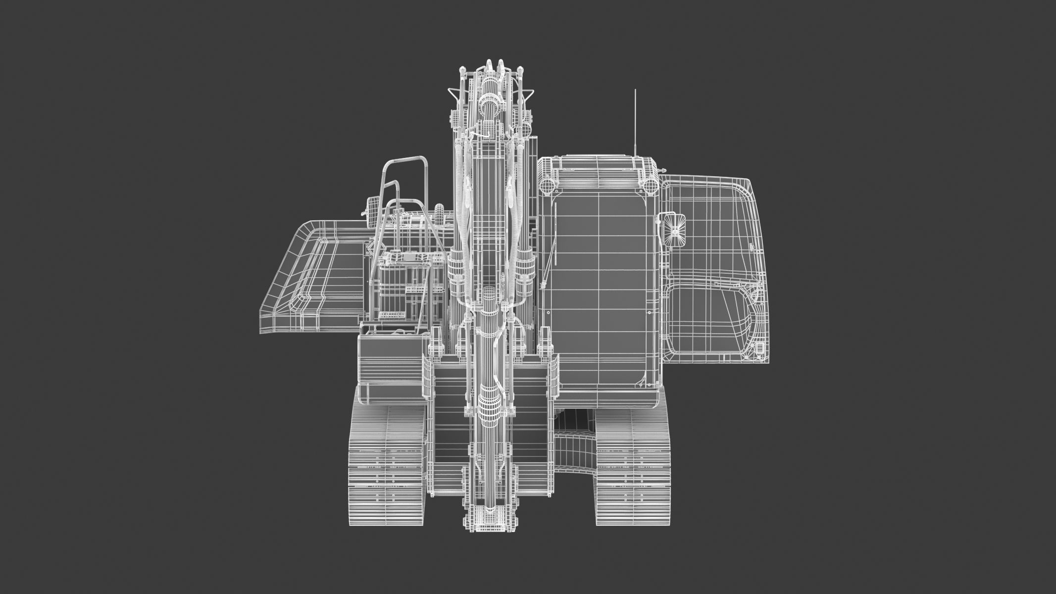 CAT 313GC Excavator 3D model_25