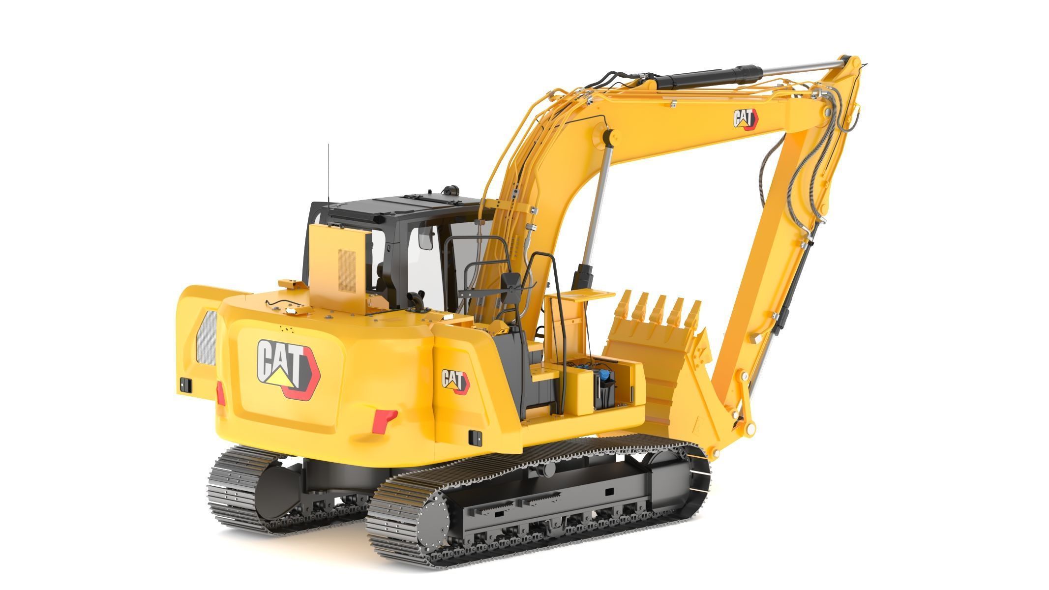 CAT 313GC Excavator 3D model_6