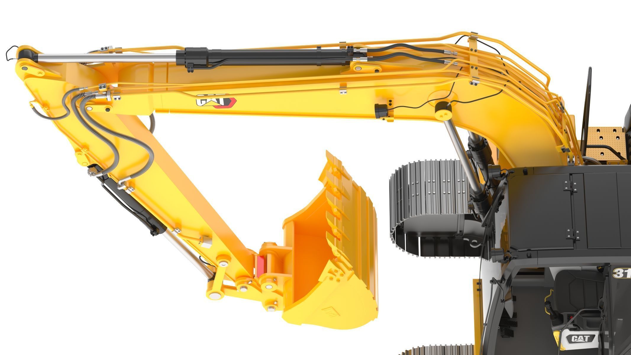 CAT 313GC Excavator 3D model_19