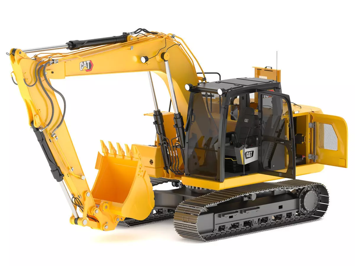 CAT 313GC Excavator 3D model_0