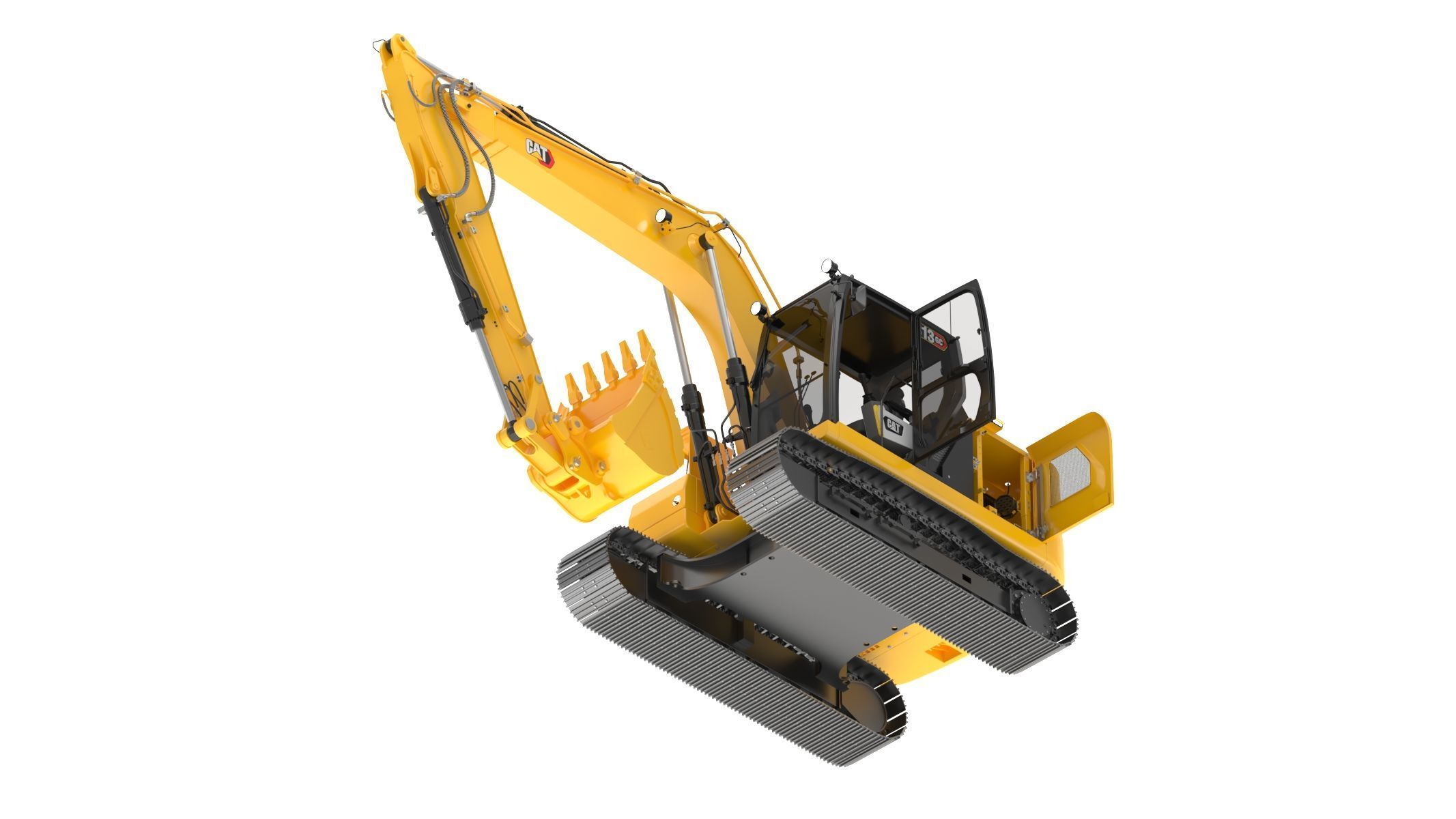 CAT 313GC Excavator 3D model_10