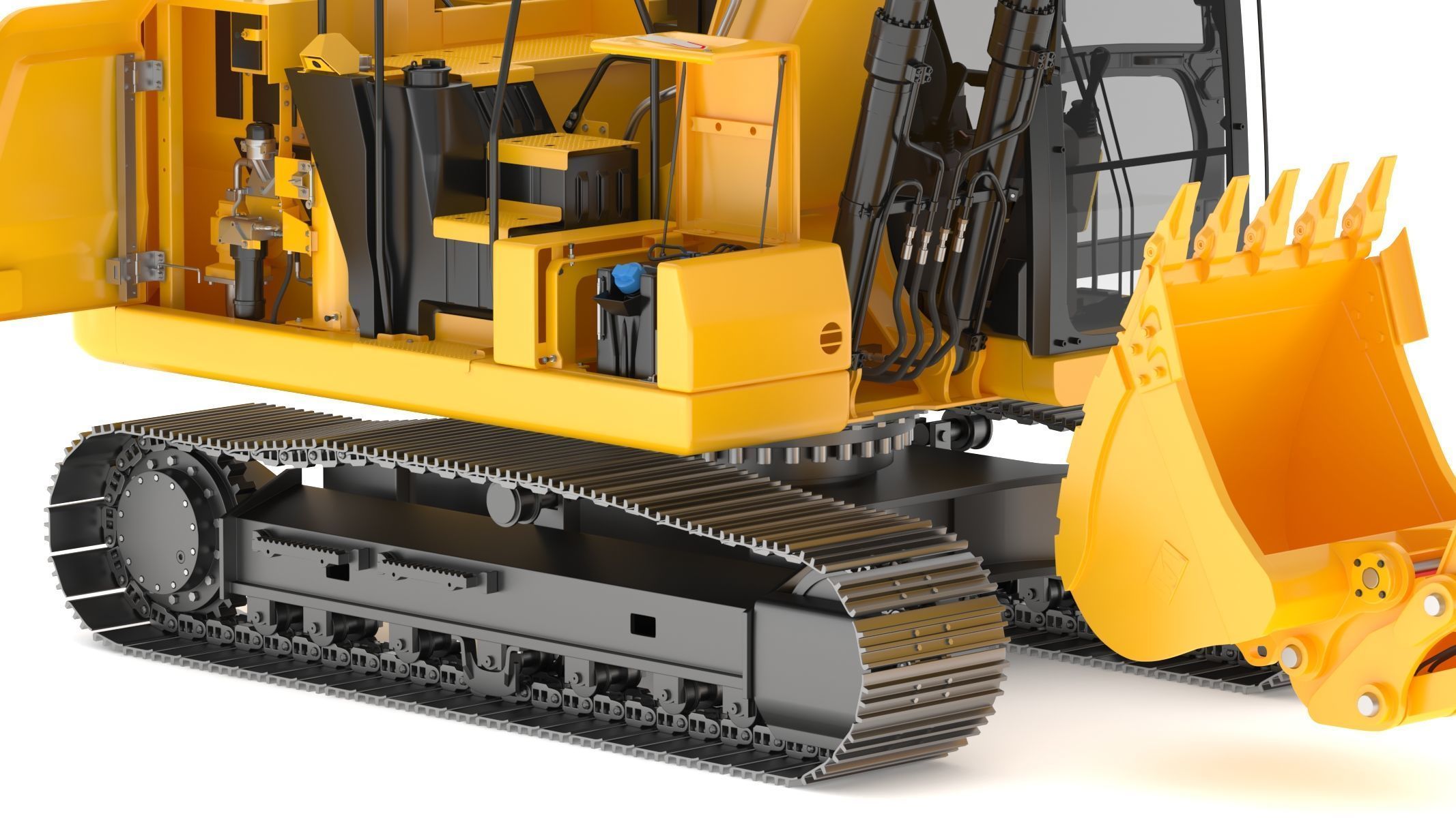 CAT 313GC Excavator 3D model_14