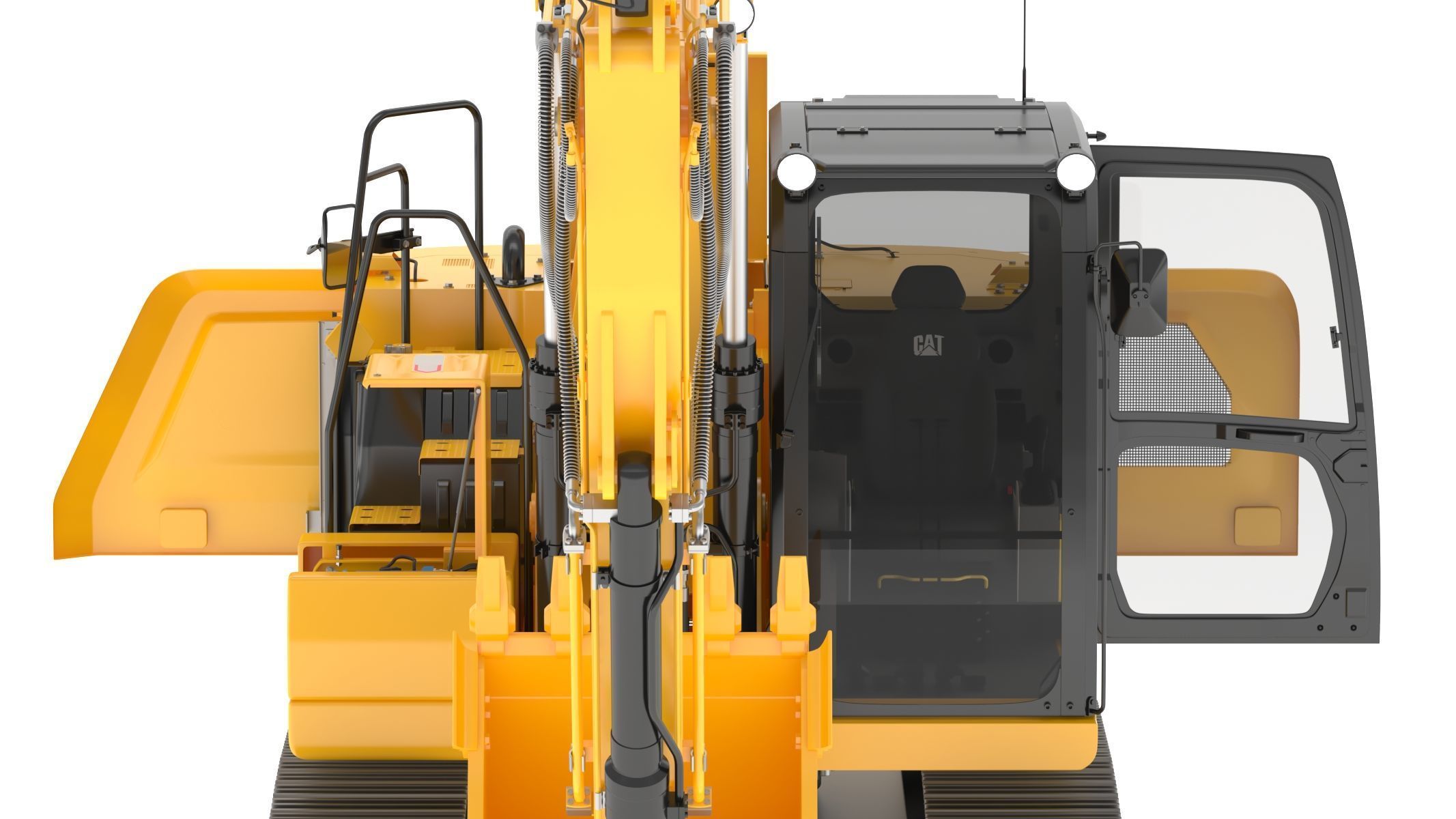 CAT 313GC Excavator 3D model_13
