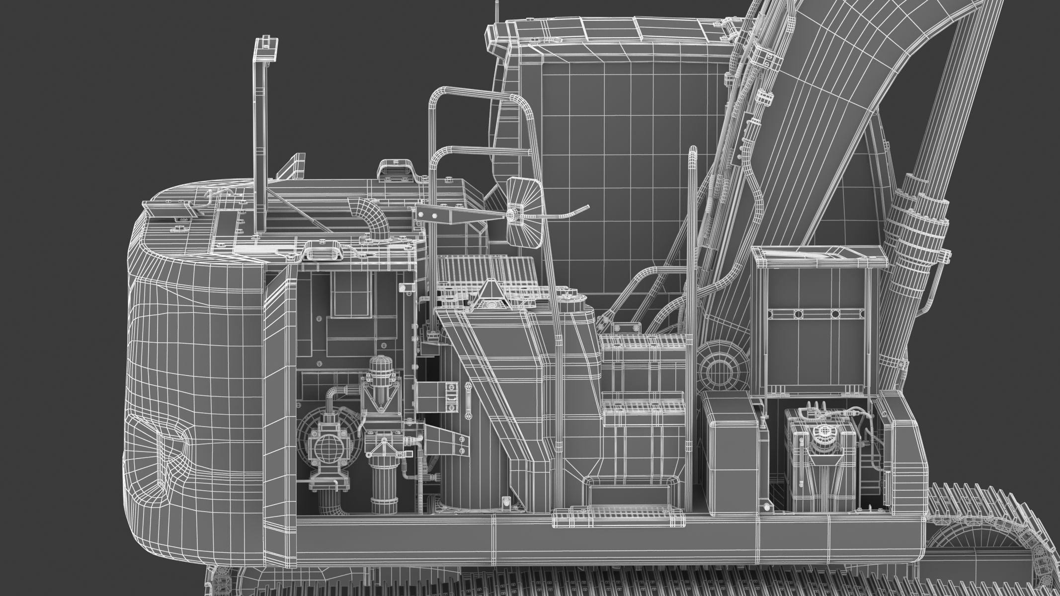 CAT 313GC Excavator 3D model_37