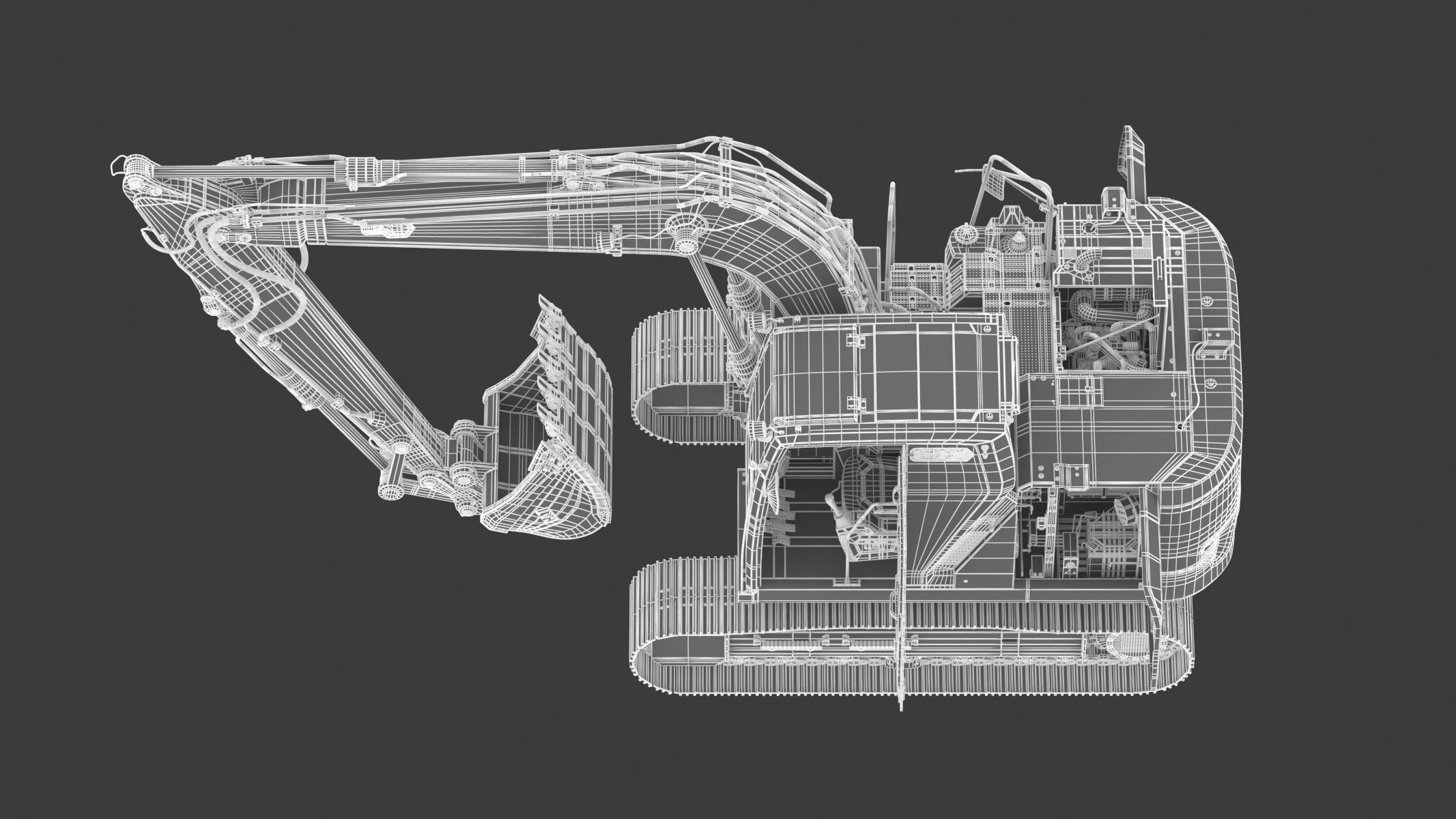 CAT 313GC Excavator 3D model_31